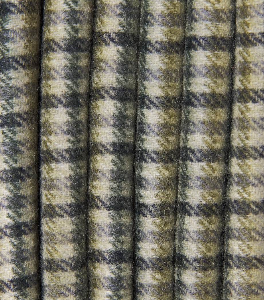 Purdey Cashmere Sterling Houndstooth Scarf Sea Image 4