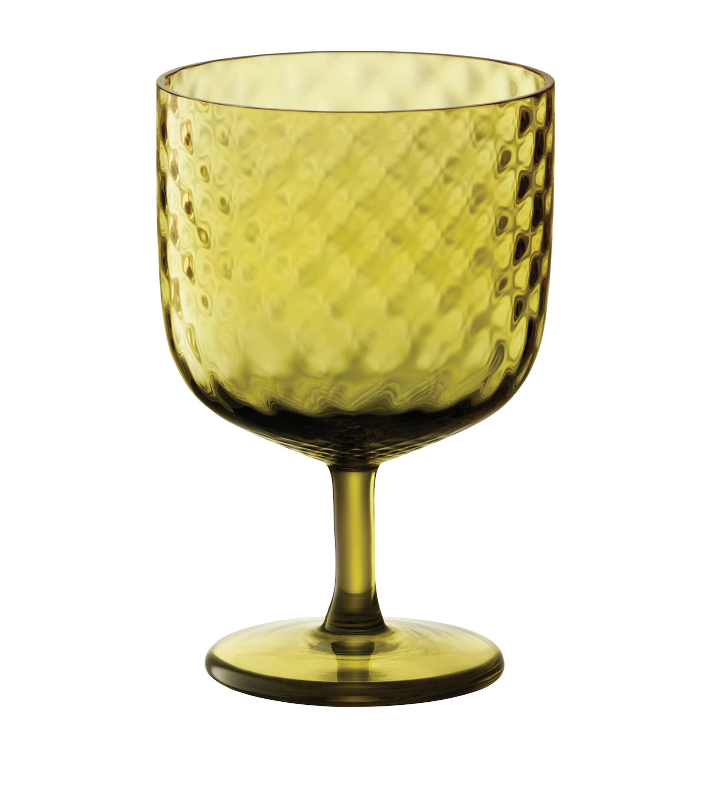 Lsa International Set Of 2 Dapple Wine Glasses In Green