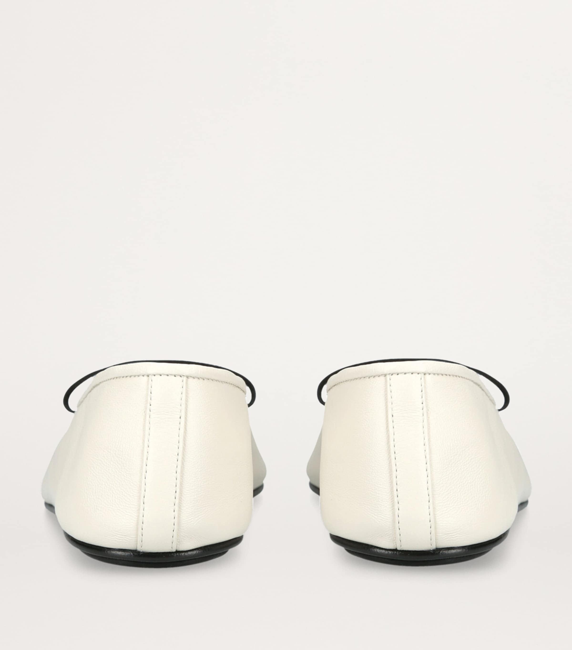 Elastic Ballet Flats BONE Image 2