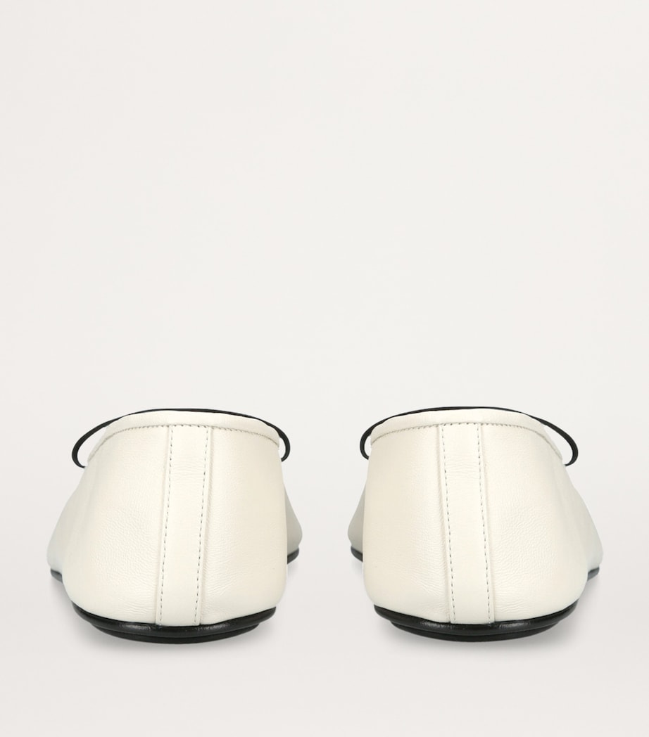 Elastic Ballet Flats BONE Image 2