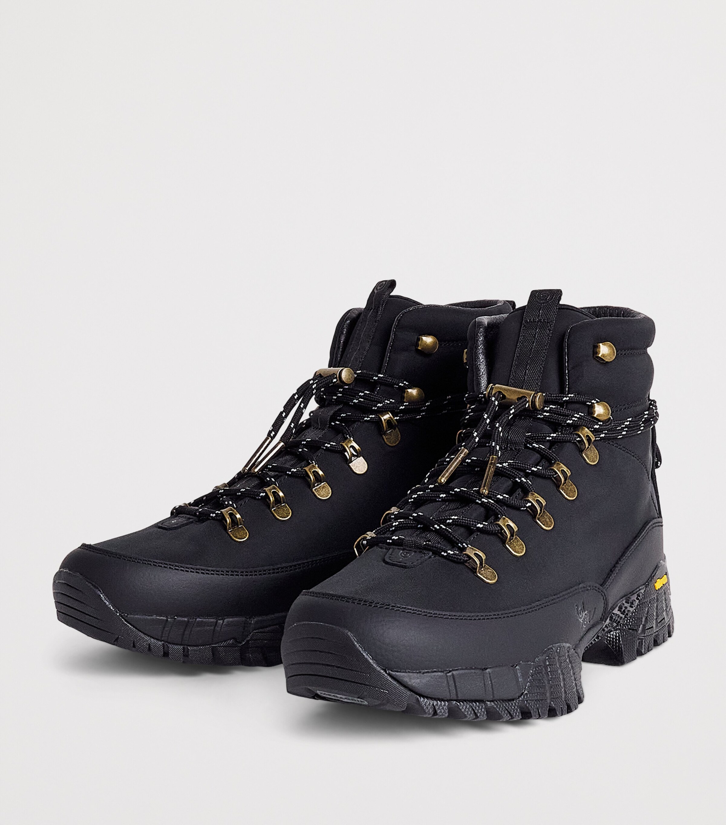 Y.O.U Bradgate Hiker Ankle Boots Black Image 3