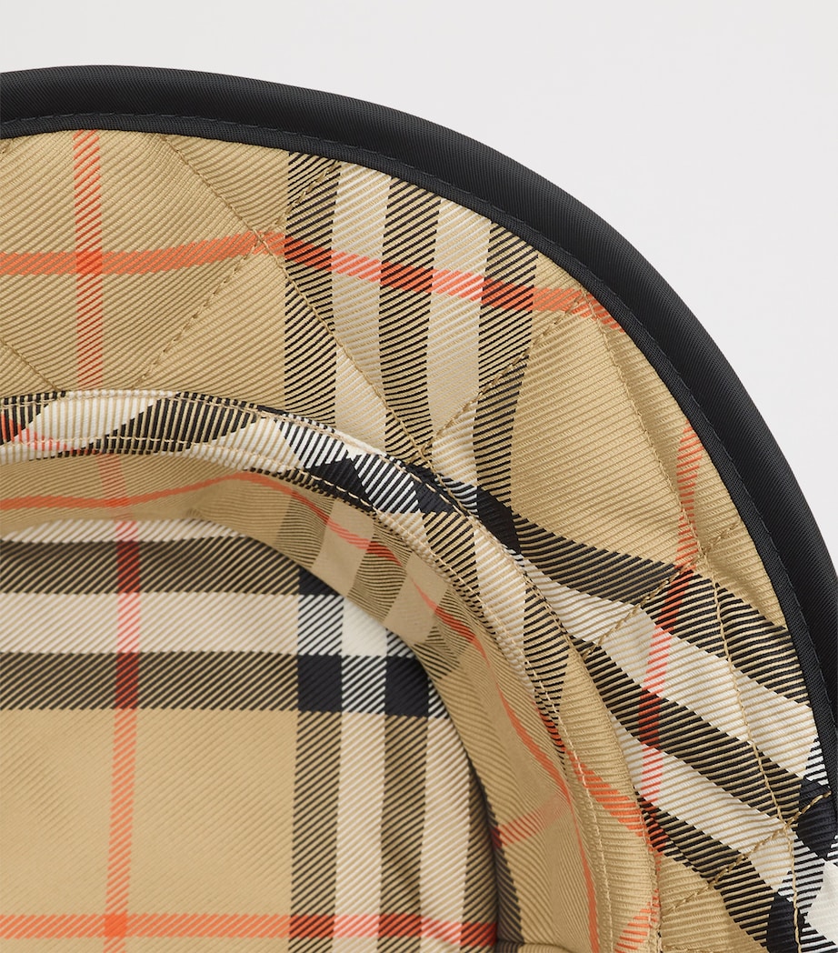 Burberry Quilted Horseshoe Bucket Hat Black Image 3