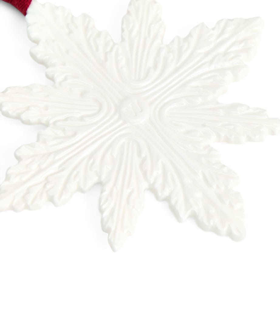 Bone China Snowflake Ornament WHITE Image 3