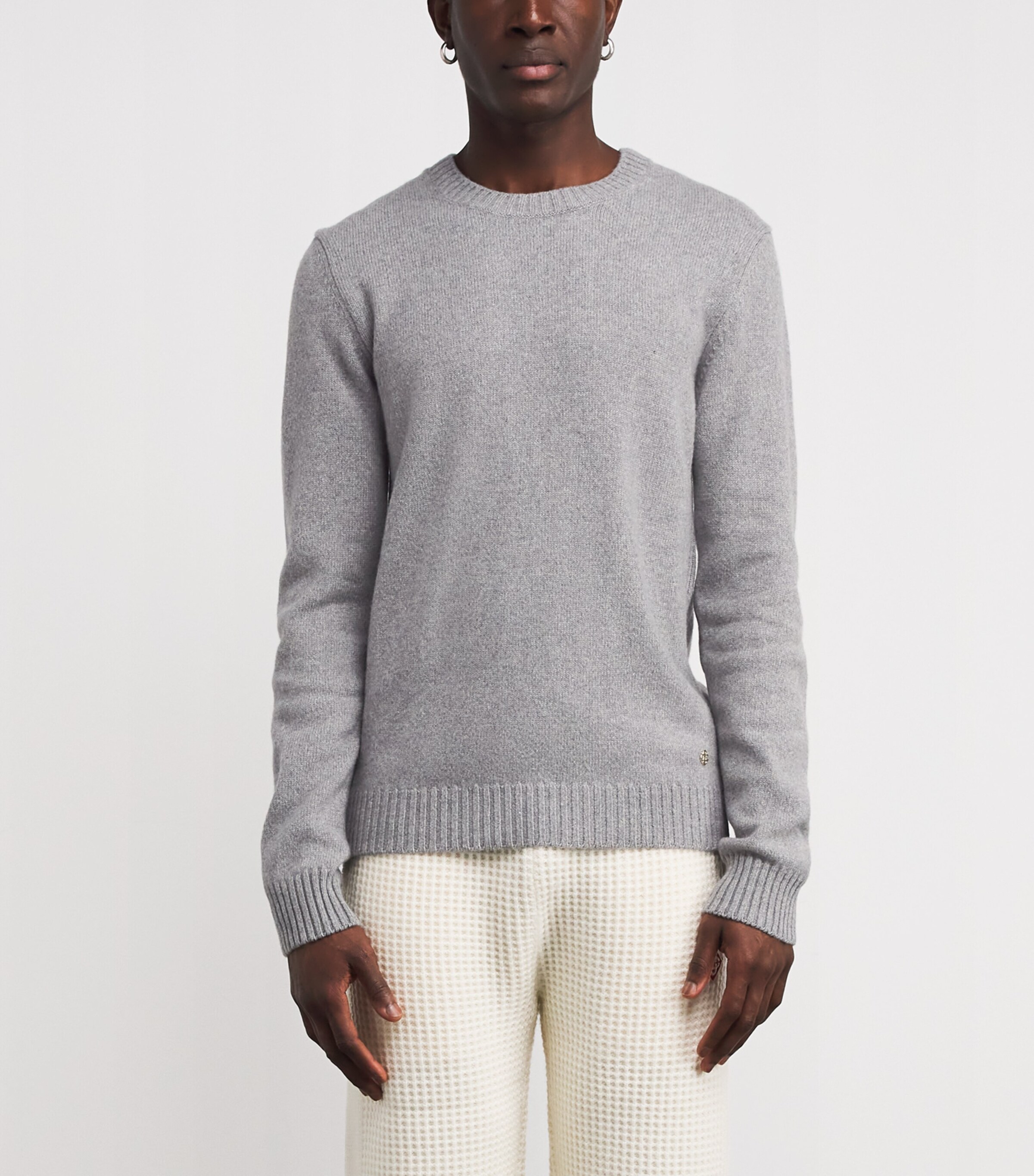 Cashmere Crew-Neck Sweater GREY Image 3