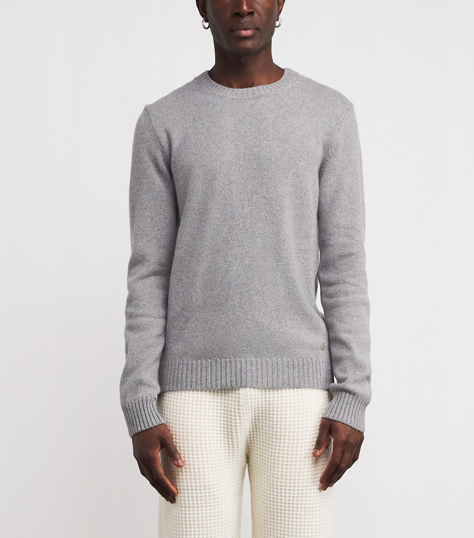 Cashmere Crew-Neck Sweater GREY Image 3