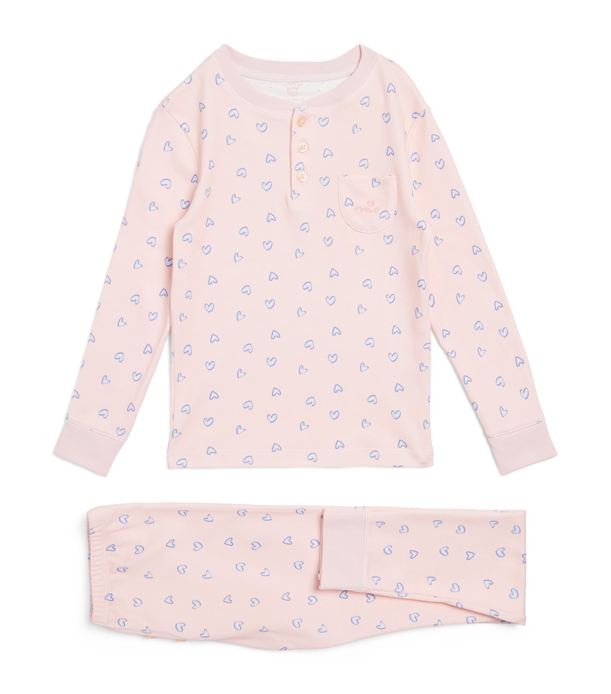 MARIE-CHANTAL HEART PRINT PYJAMA SET