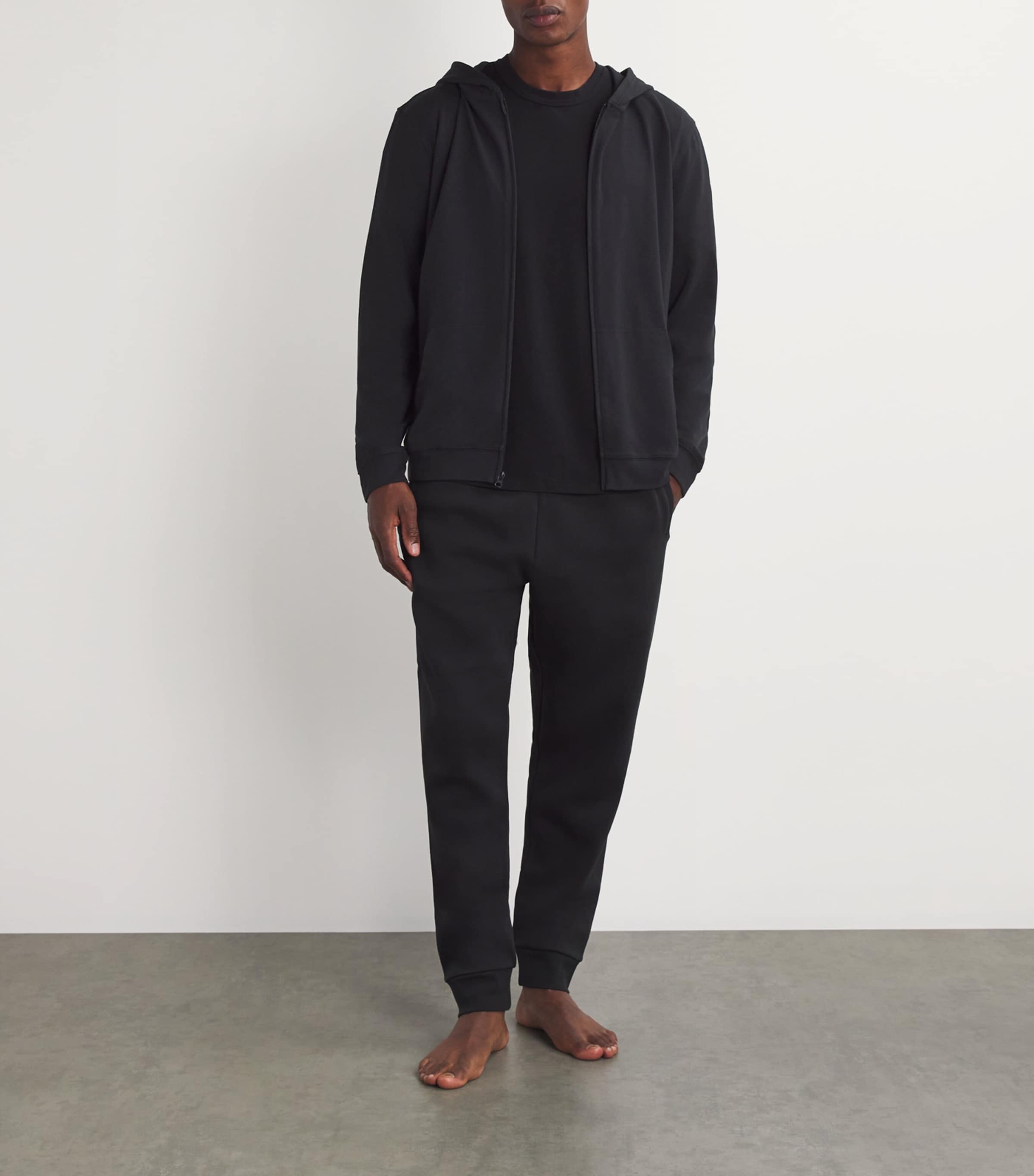 【関税込み】SKIMS グレー Jersey Lounge ジップアップフーディ SKIMS-LOUNGEWEAR-TP-ZUP-5417M-