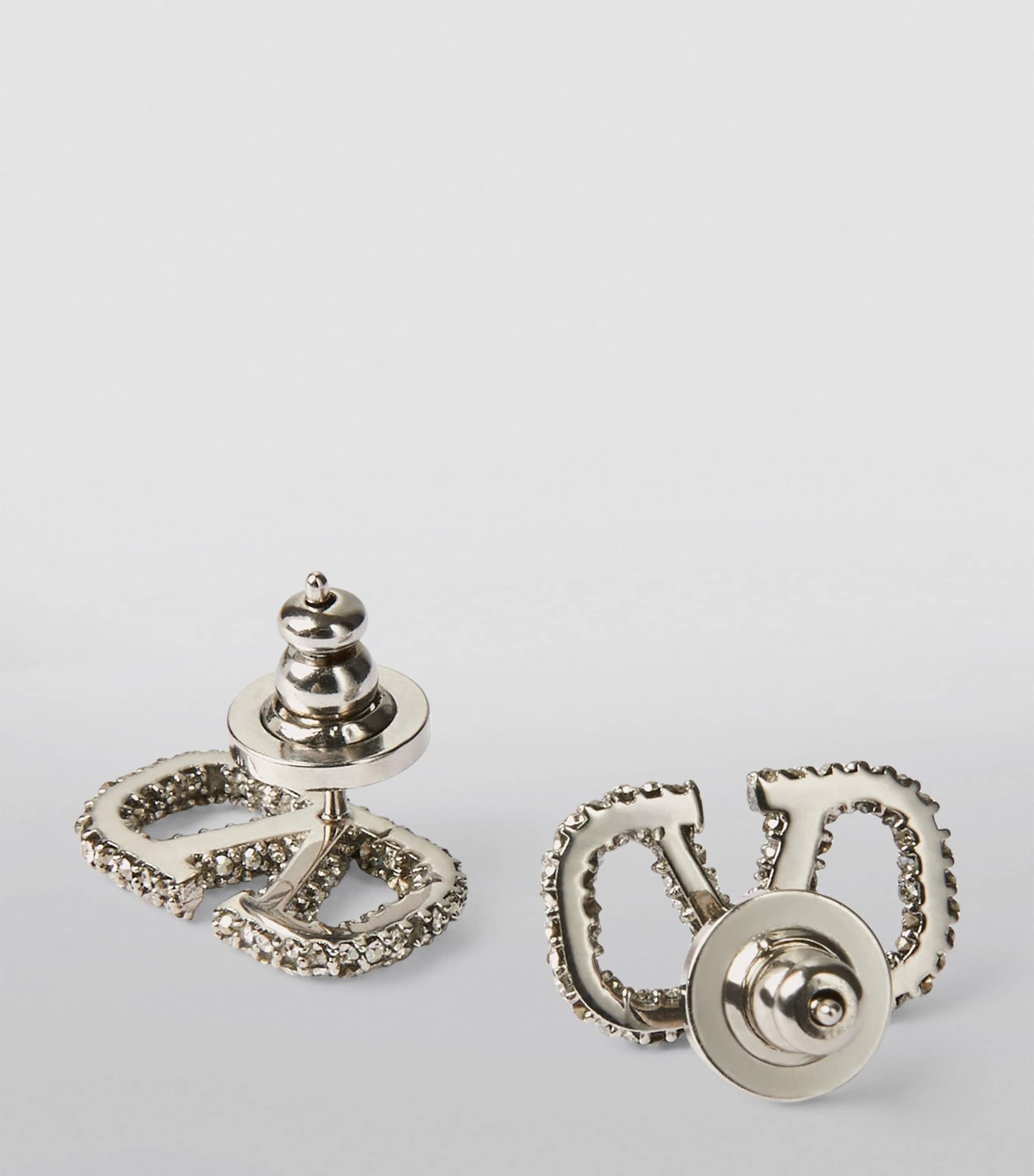☆大人気☆ VALENTINO VLOGO SIGNATURE STRASS EARRINGS Valentino Garavani VLogo Signature Strass Earrings | Harrods UK
