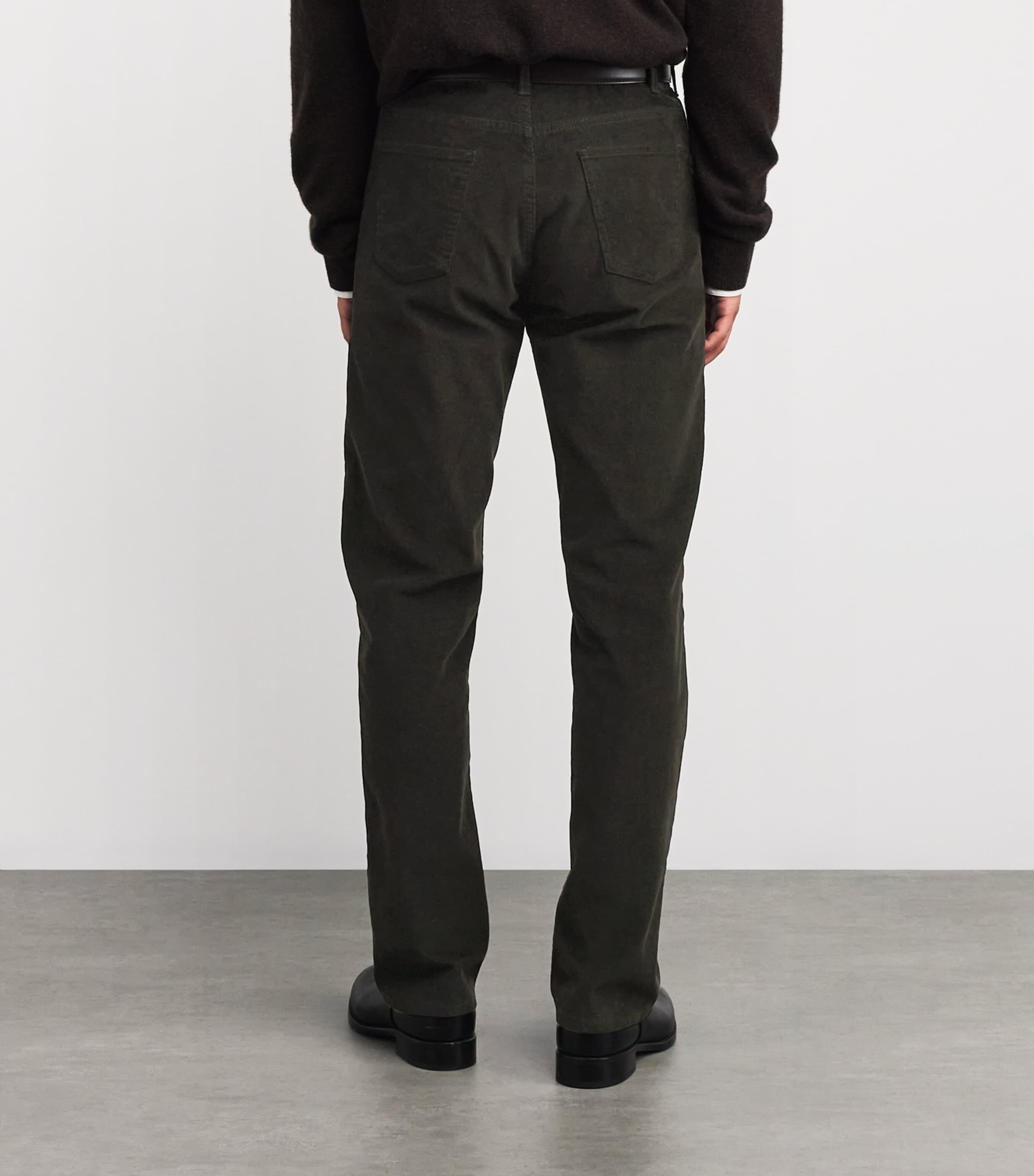 Fred Cotton Corduroy Trousers BROWN Image 4
