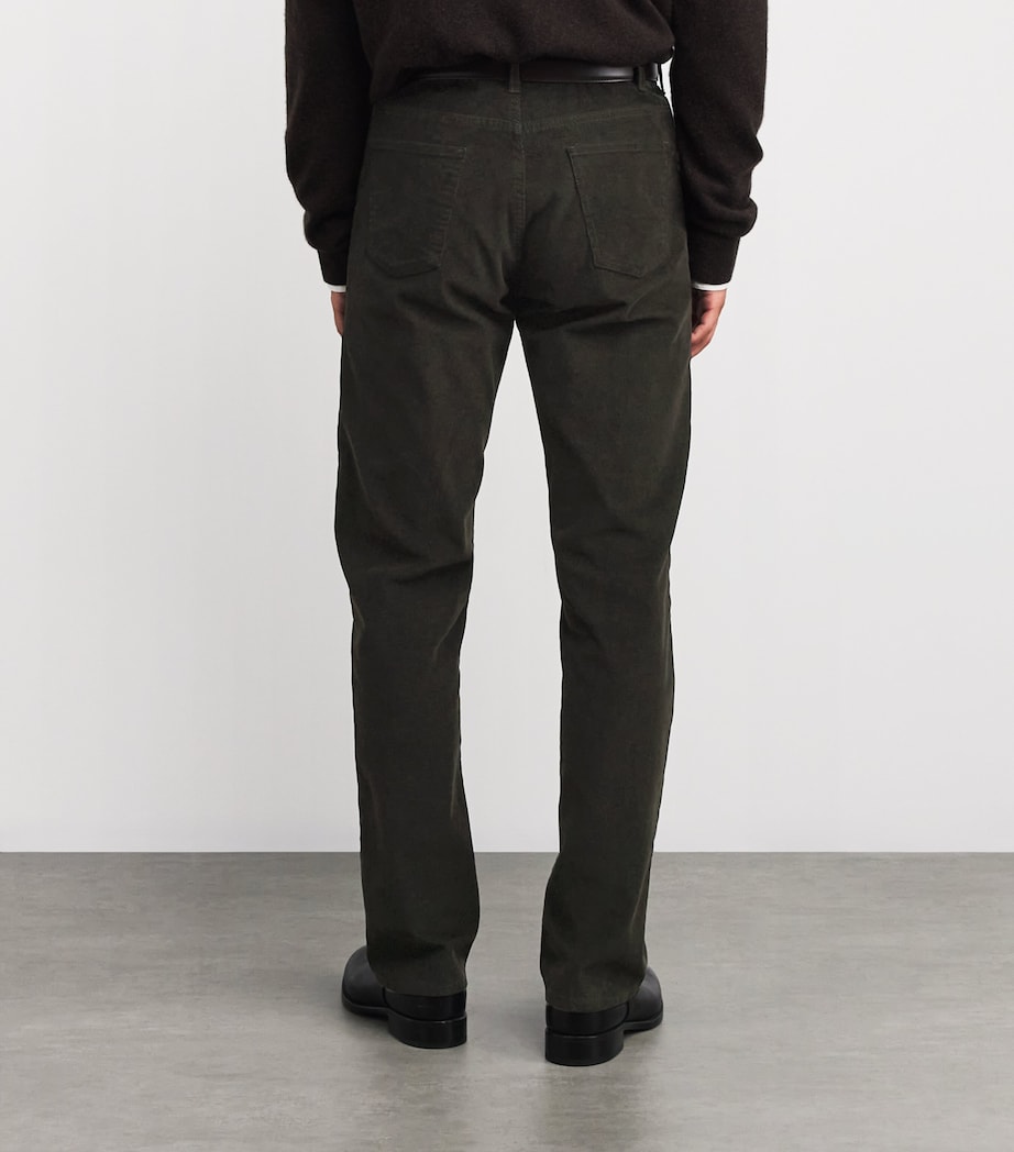 Fred Cotton Corduroy Trousers BROWN Image 4