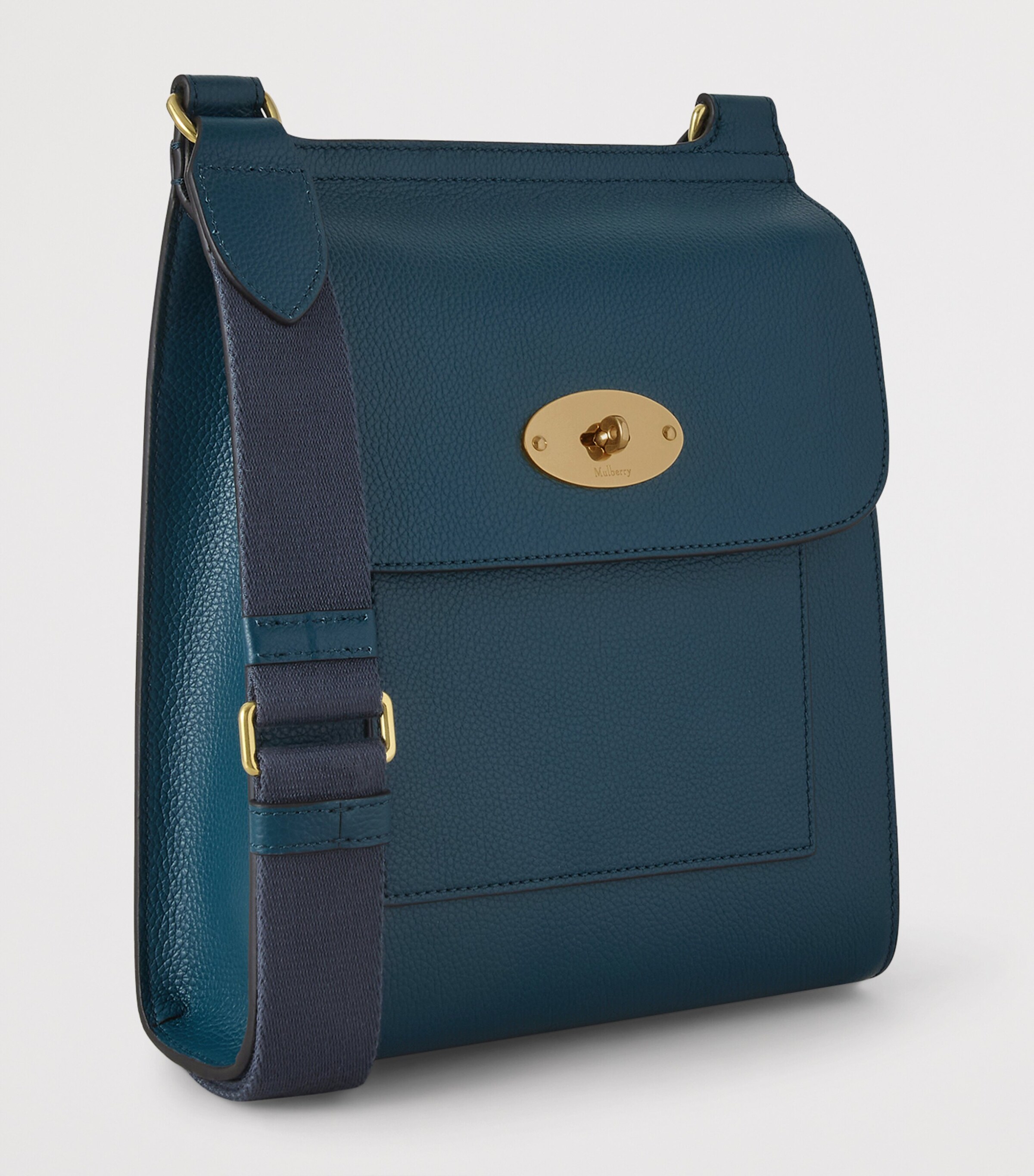 Mulberry Small Antony Cross-Body Bag Out Of The Blue Image 2