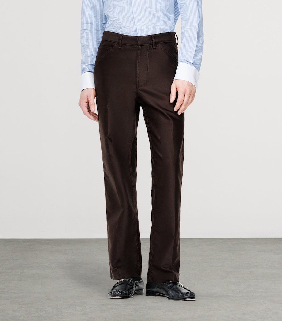TOM FORD Mens Cotton Carpenter Trousers Edb Image 3