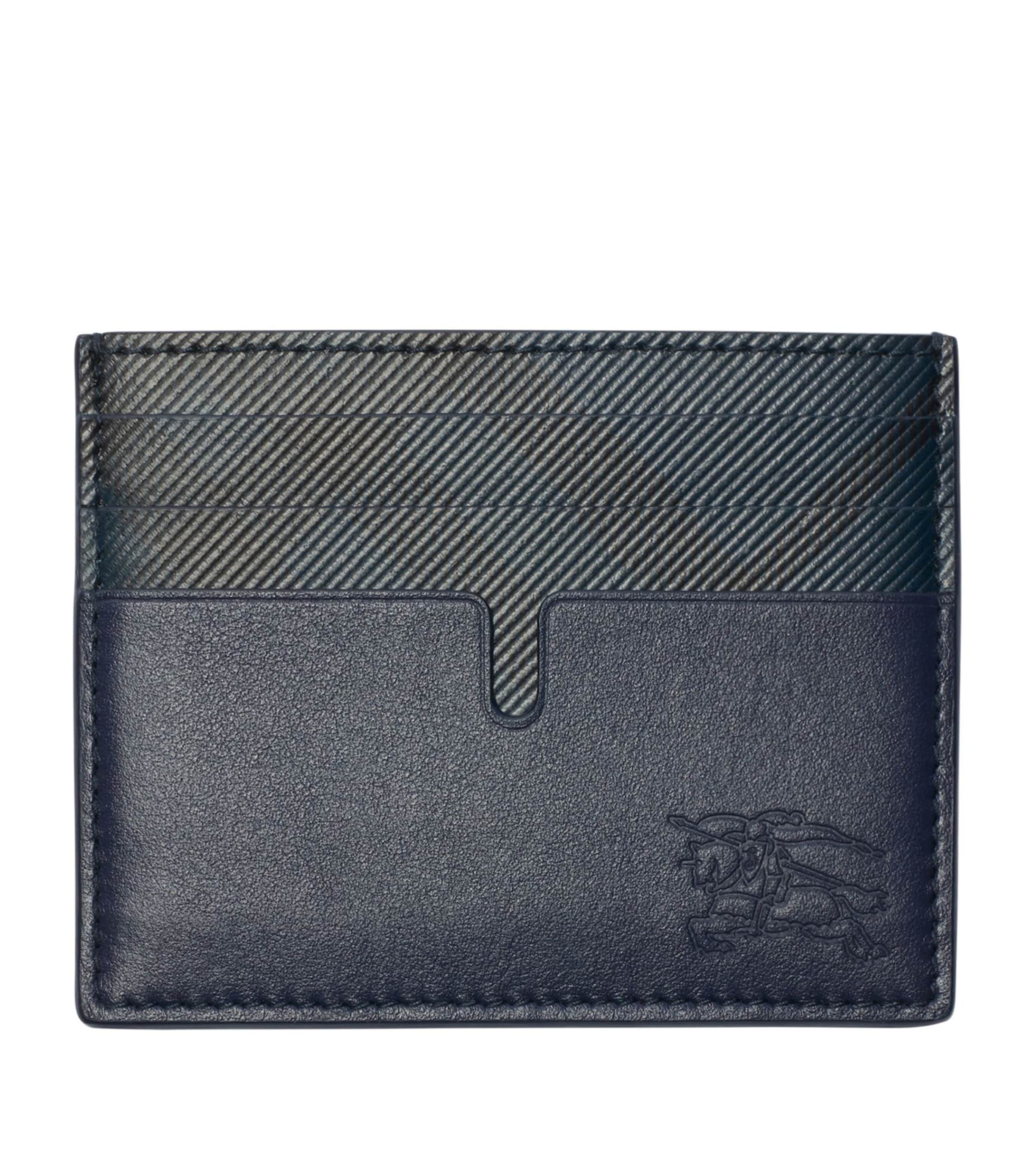 Burberry Tall Pop Check Card Holder​ In Blue