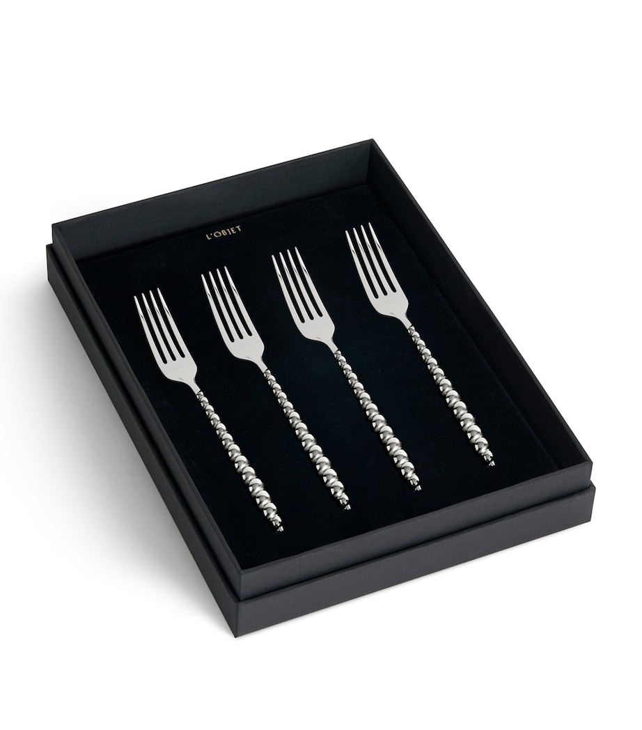 L'Objet x Jessica McCormack Stainless Steel Luncheon Forks (Set of 4 ...
