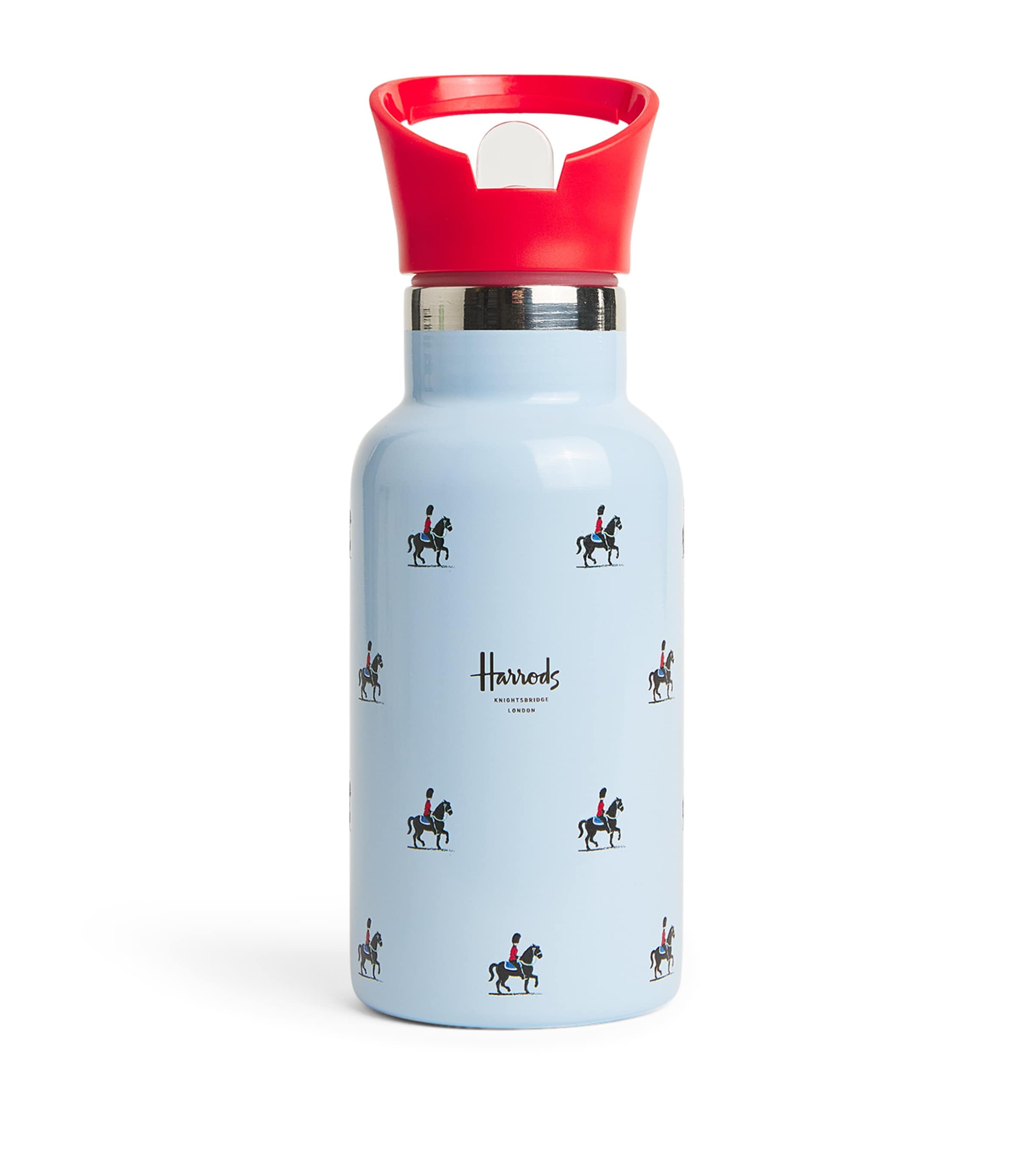 Horse Guards Print Water Bottle (350ml) BLUE Image 1