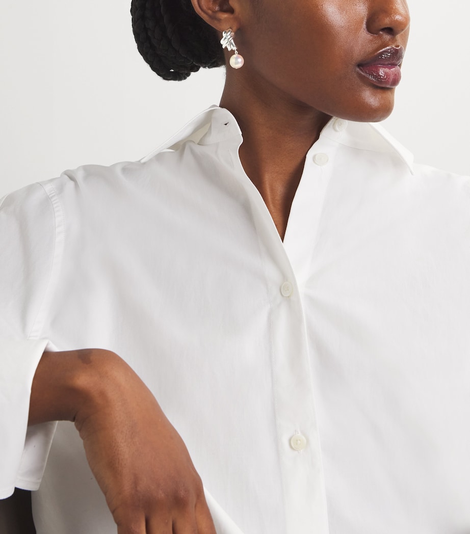 Sterling Silver and Freshwater Pearl Drop Earrings SILVER Image 5