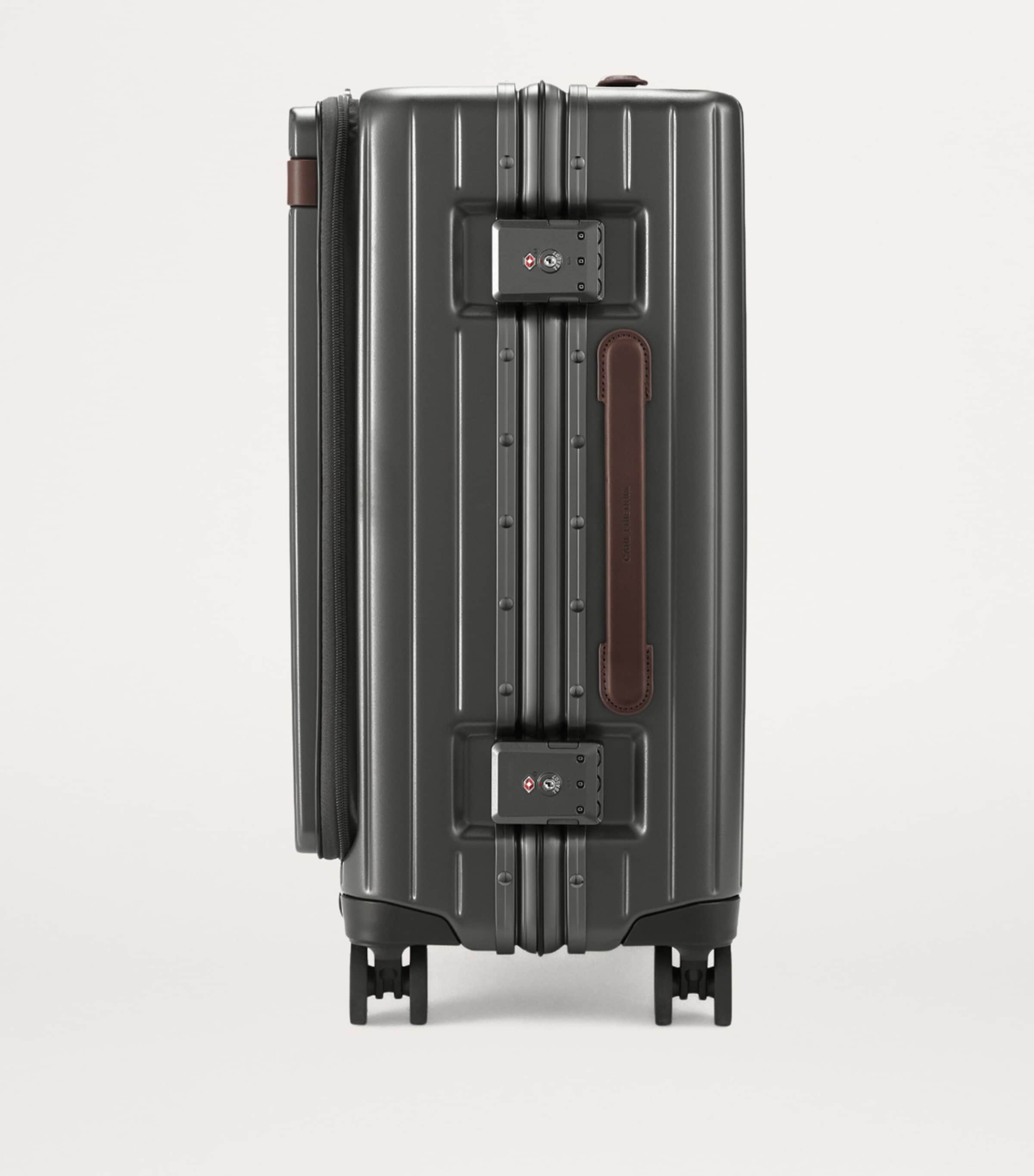 Carl Friedrik The Carry-On X Suitcase (55cm) Grey/ Chocolate Image 5