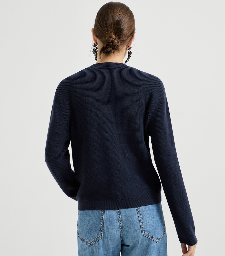 Cotton Monili-Trim Cardigan CND78 Image 5