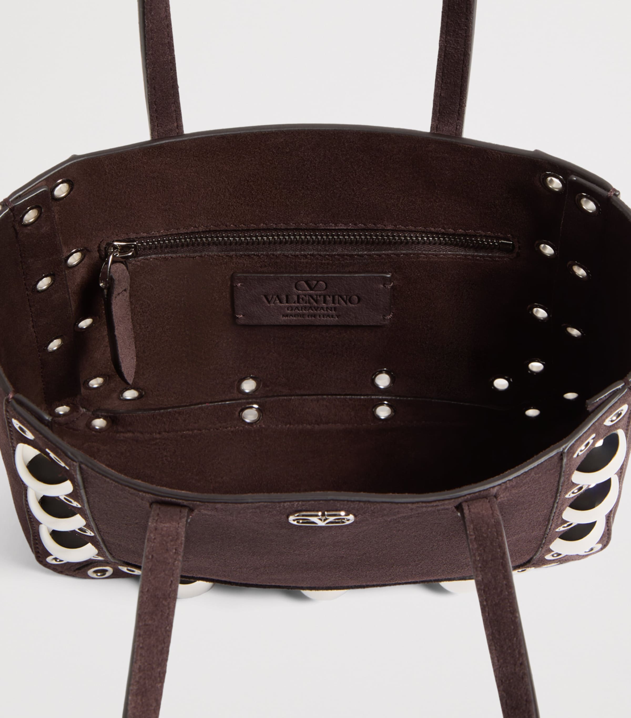 Valentino Garavani Mini Suede Nellcote Tote Bag | Harrods US