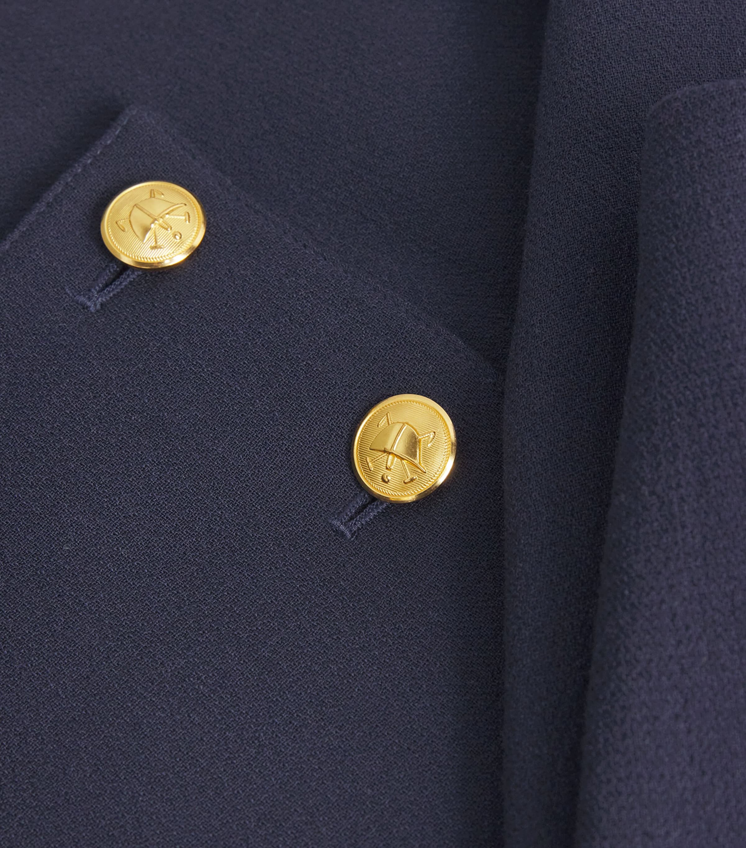 Wool Button-Detail Jacket NAVY Image 5