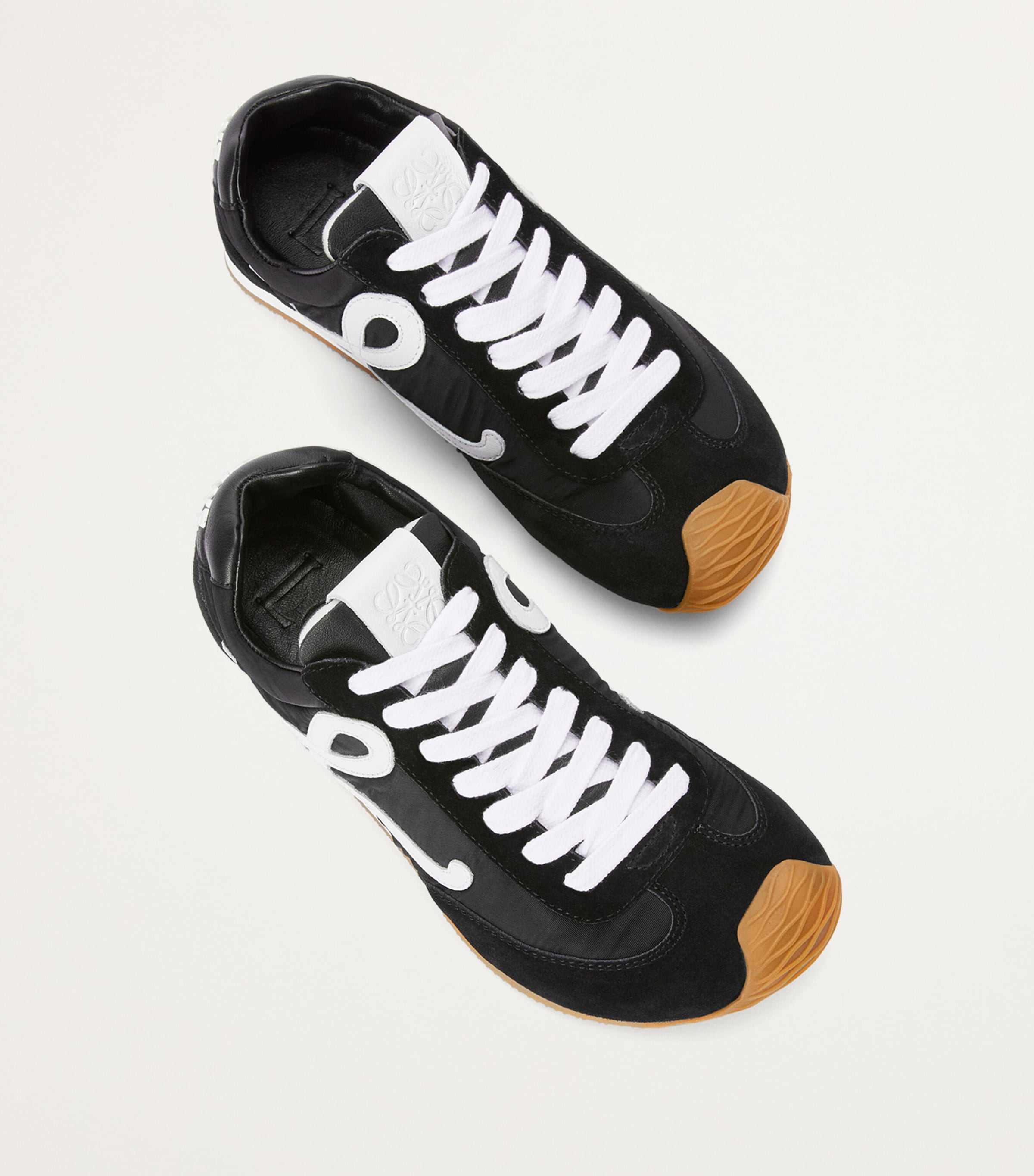Leather Ballet Runner 2.0 Sneakers BLACK/WHITE Image 4