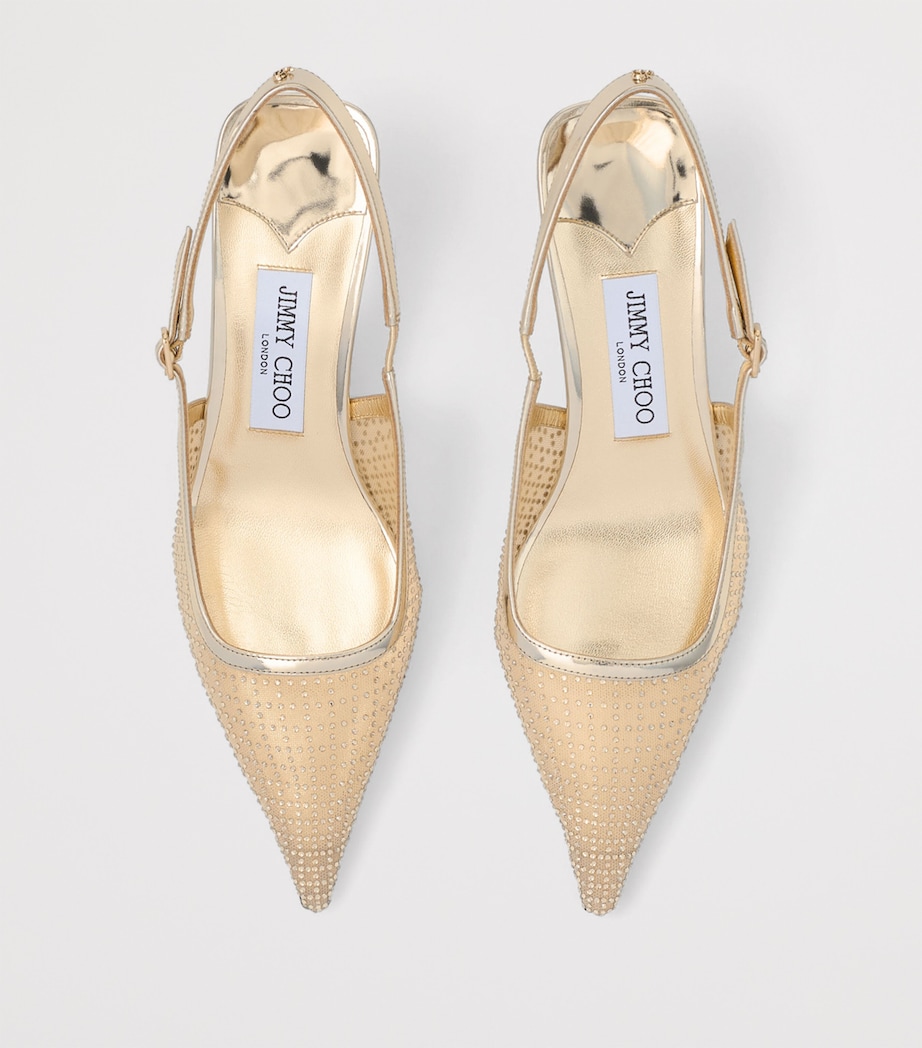 Amel 50 Embellished Slingback Pumps GOLD/GOLD Image 3