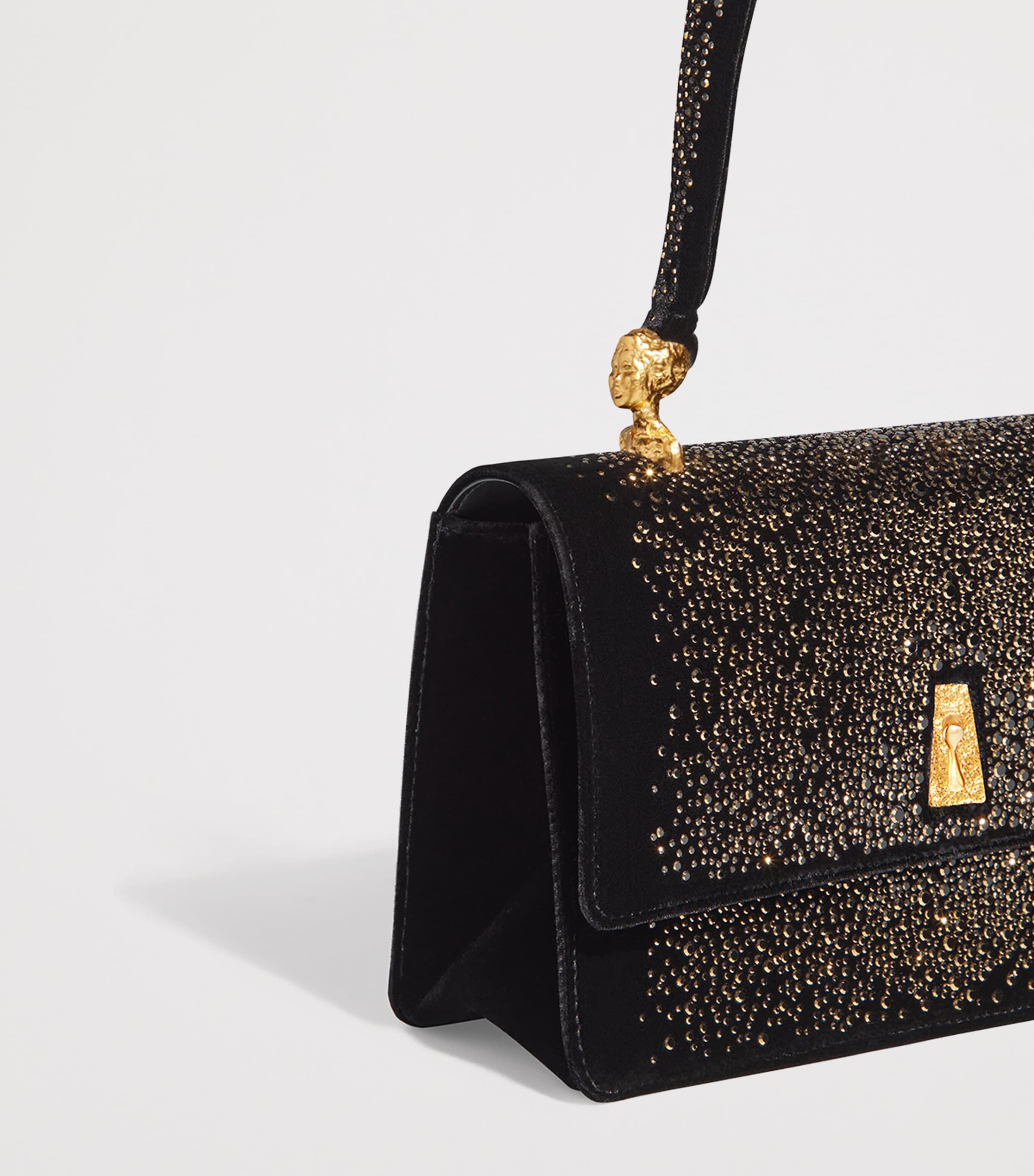 Schiaparelli Leather Slim Shoulder Bag Black Image 5