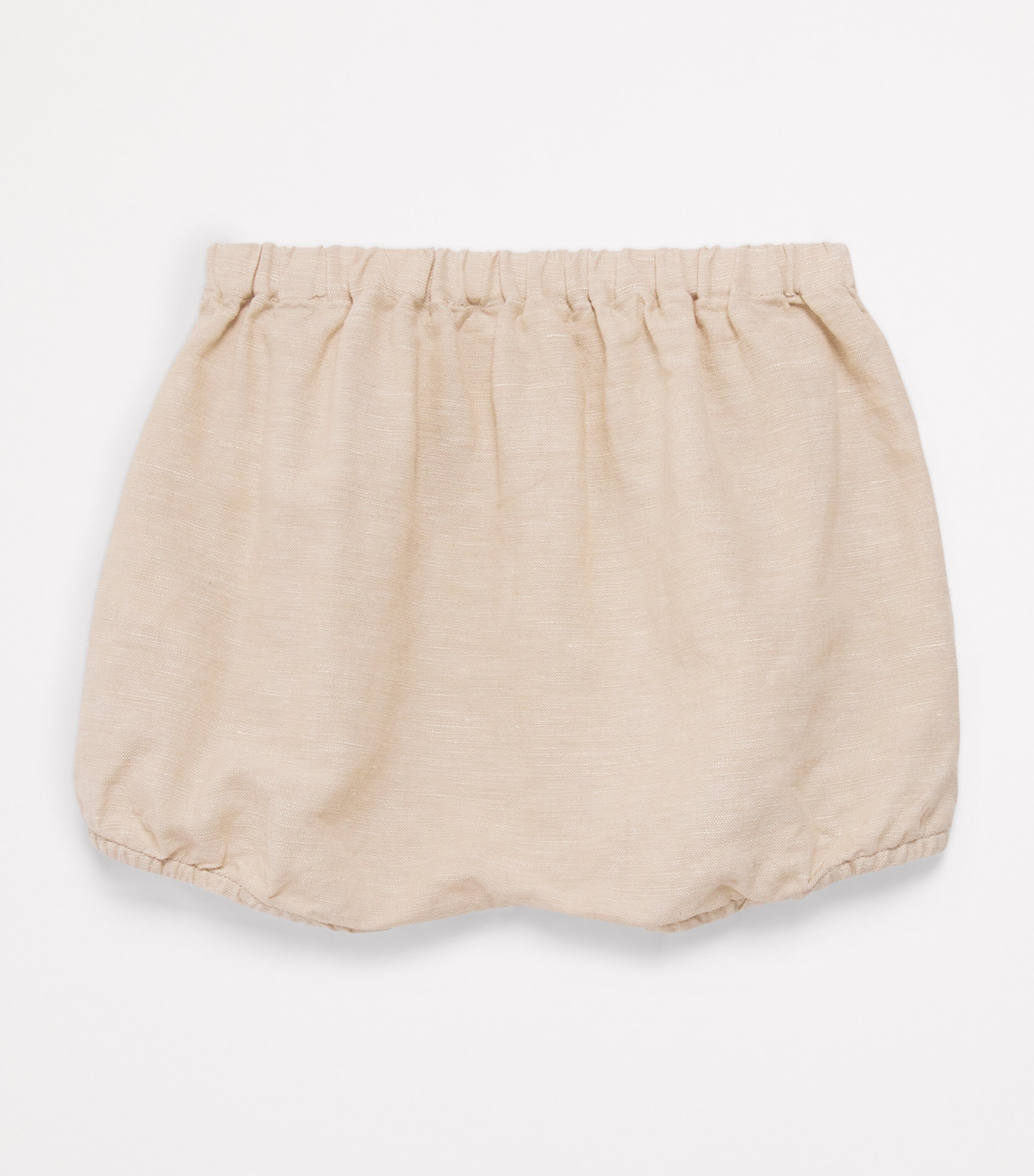 Tartine et Chocolat Linen-Cotton Bloomer Shorts (0-12 Months) Dune Chinï¿½ Image 2