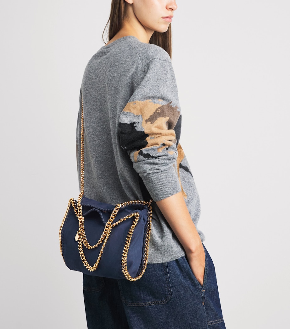 Stella McCartney Mini Falabella Tote Bag Navy Image 4