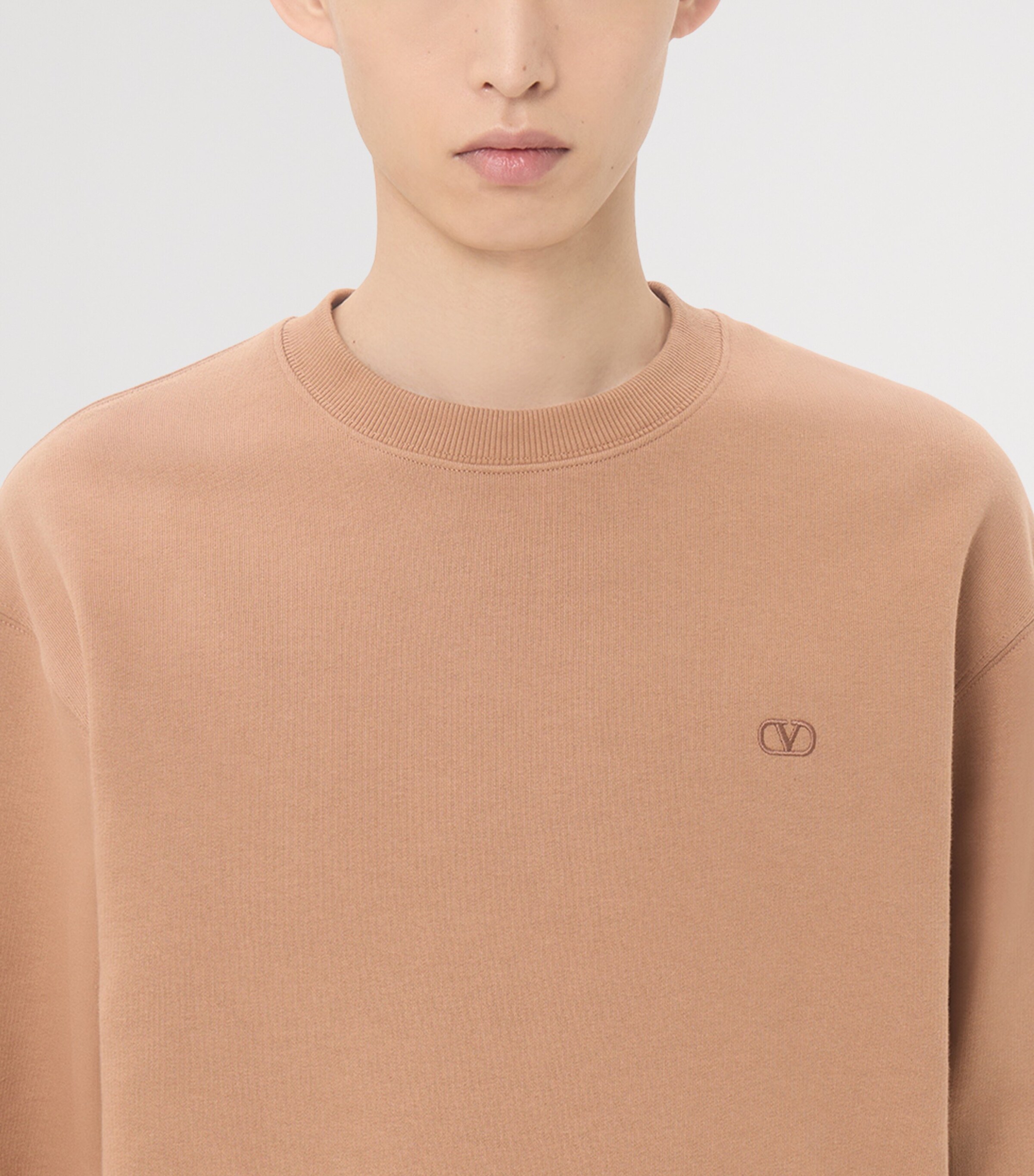 Valentino Mens Cotton VLogo Sweatshirt Image 7