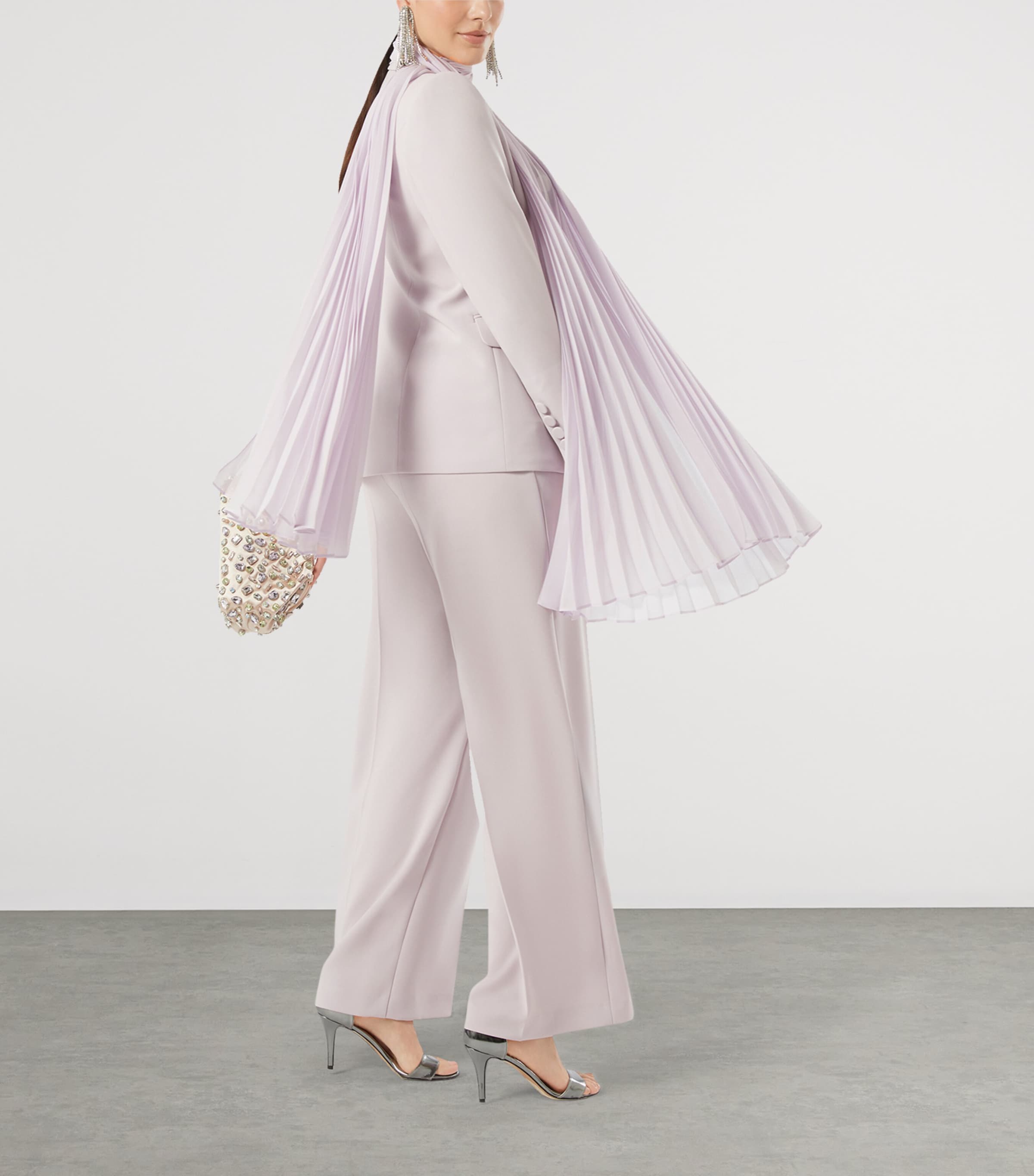 Anabela Double-Breasted Blazer LAVENDER Image 4