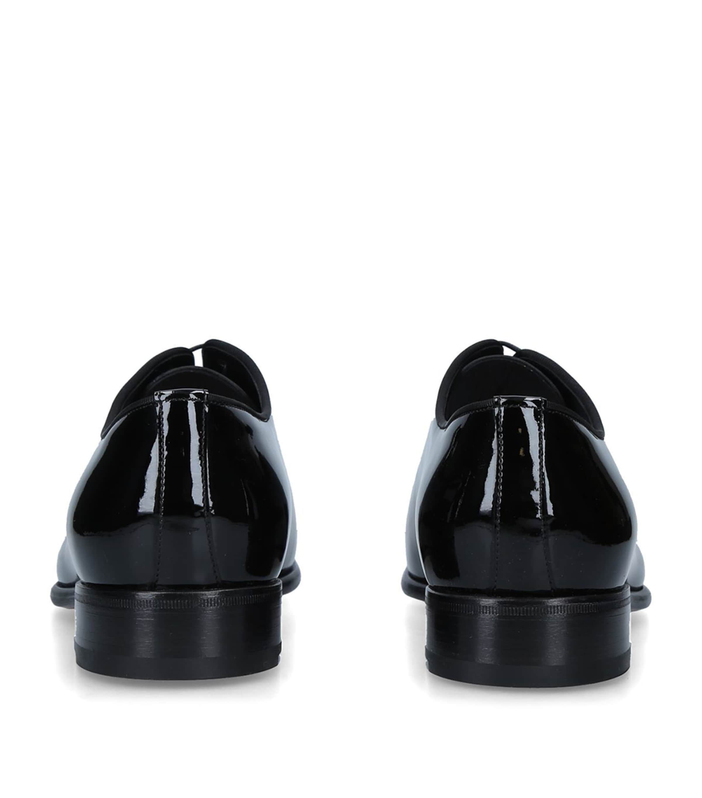 Patent Carter Wholecut Oxford Shoes BLACK Image 2