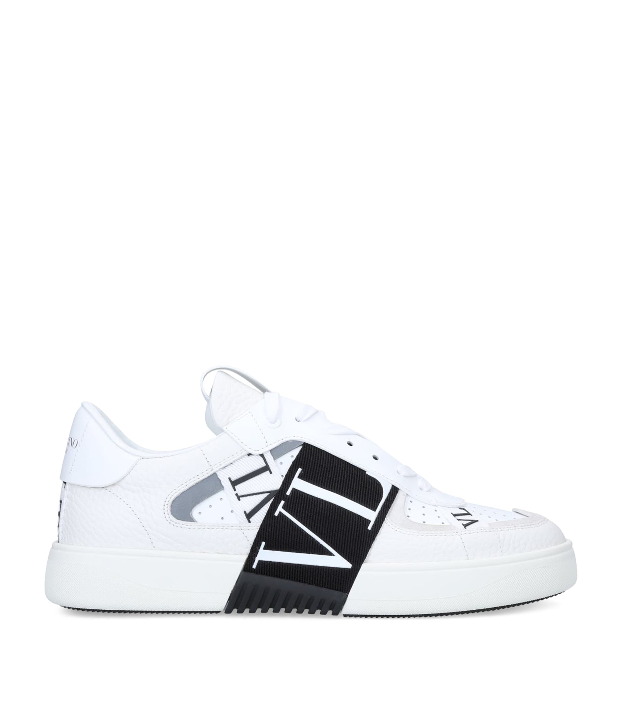 Vl7N Leather Sneakers WHITE/BLK Image 3