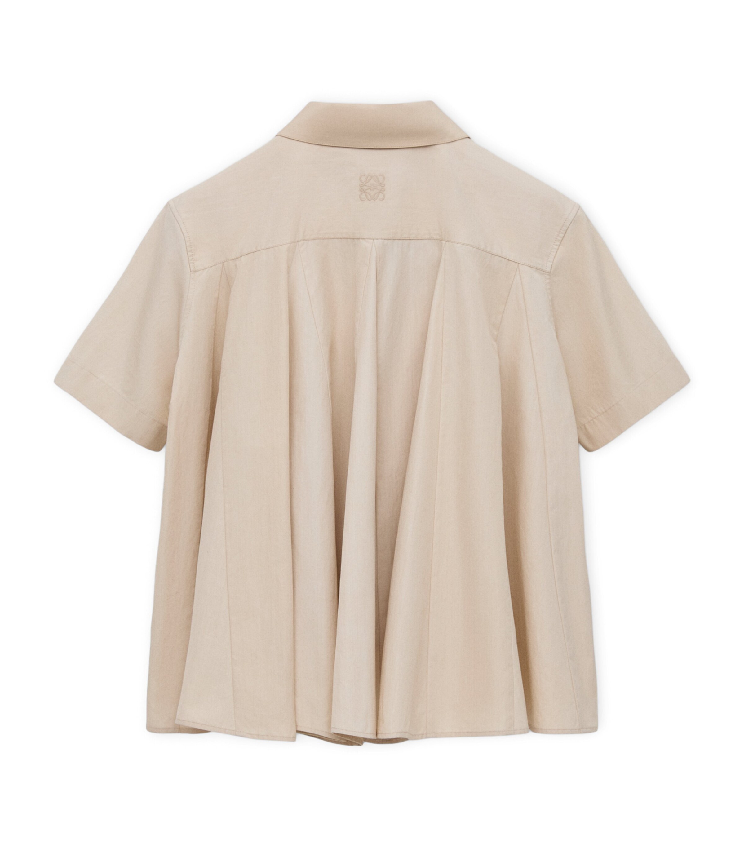 LOEWE Womens x Paula's Ibiza Anagram Short-Sleeve Shirt Light Beige Image 5
