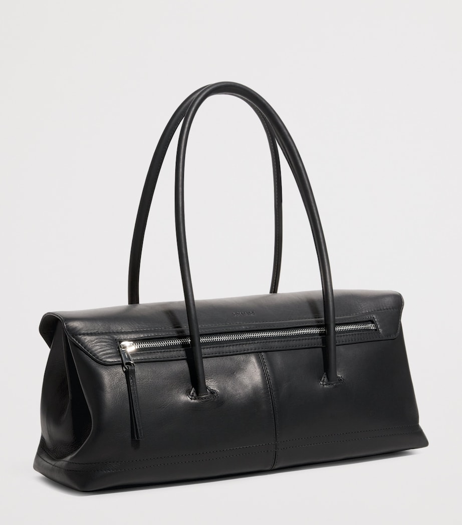 Nappa Leather Gear Shoulder Bag BK999BLACK Image 3