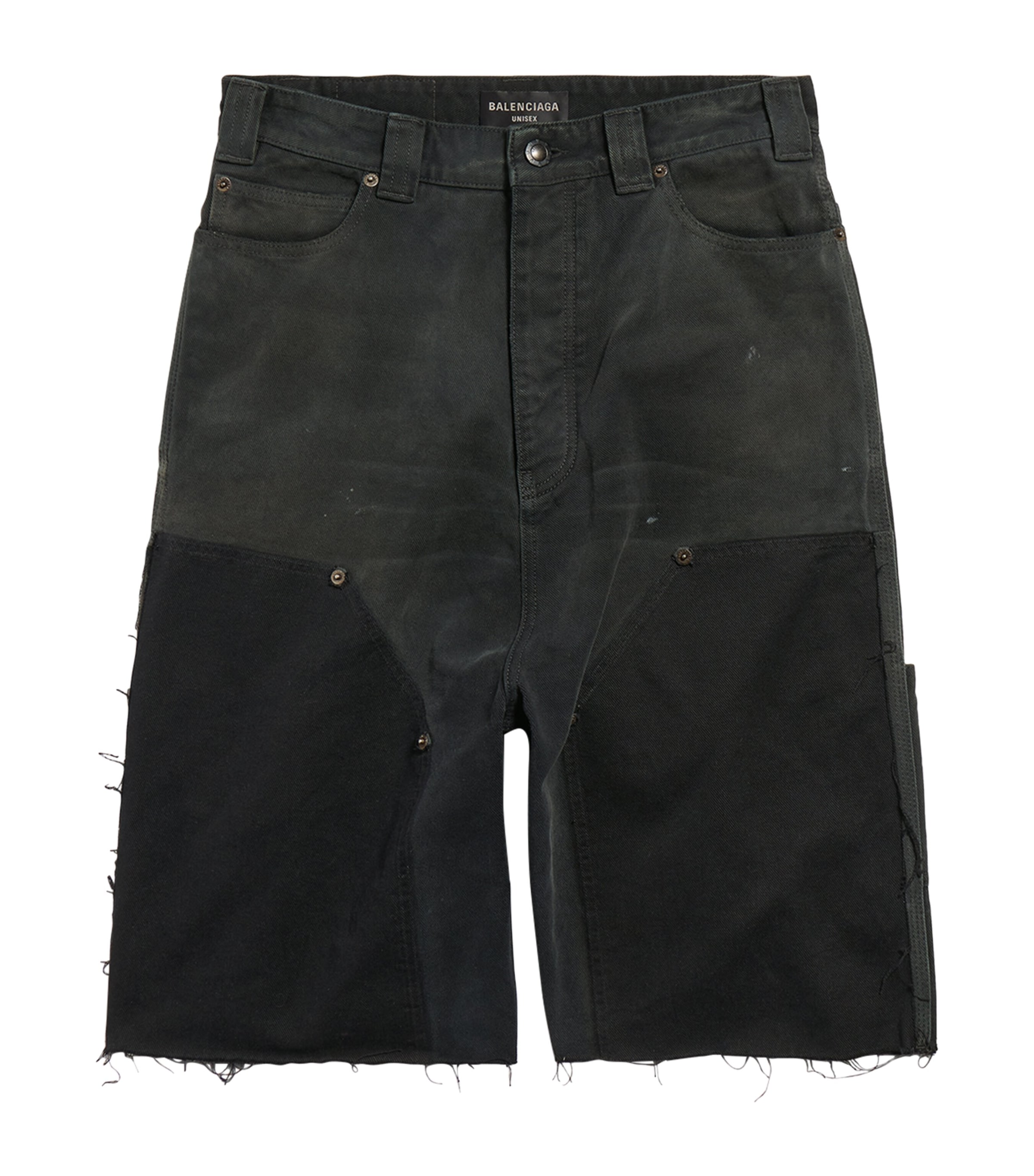 Balenciaga Ripped Off Denim Shorts