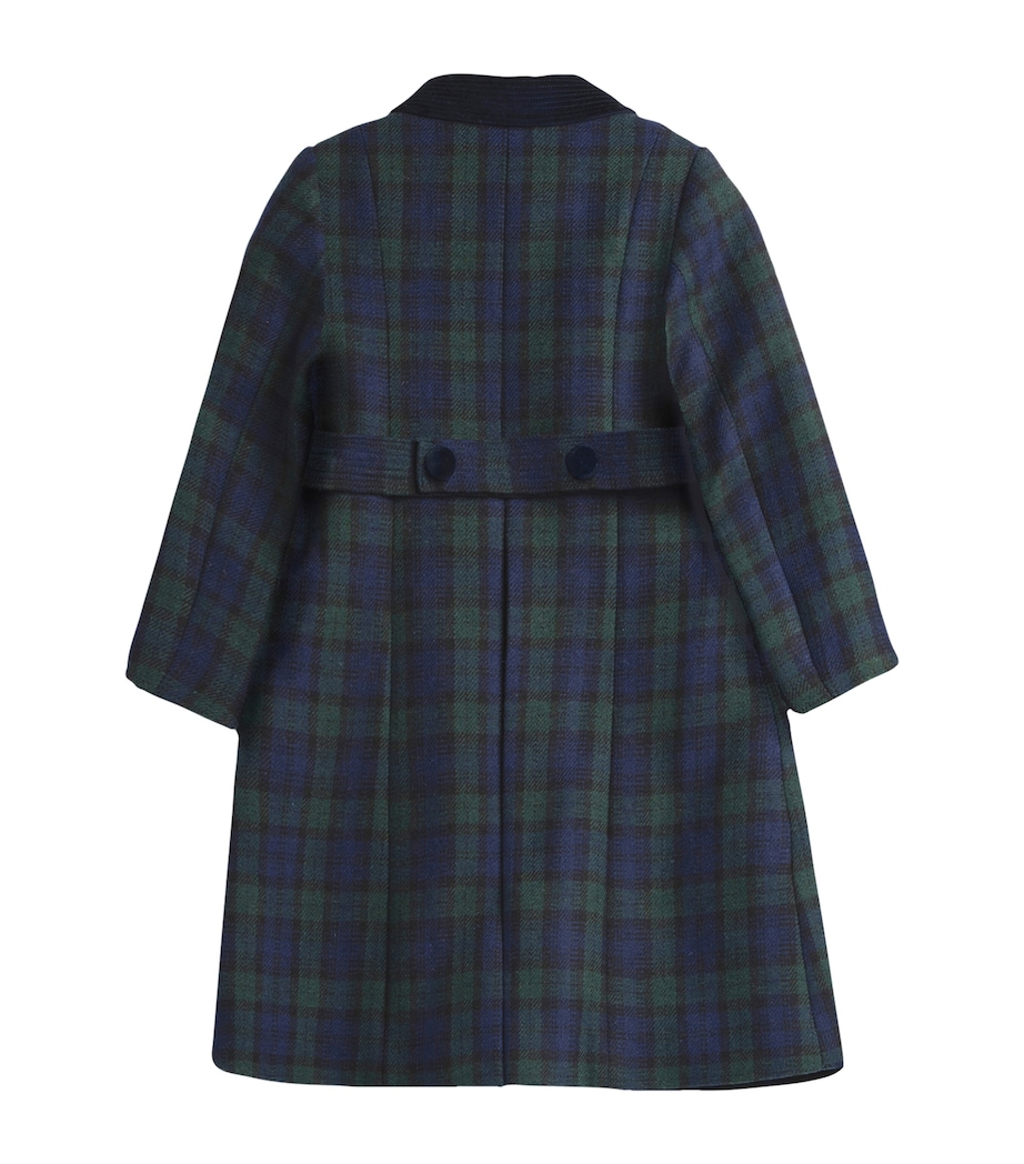 Classic Coat (2-5 Years) NAVY TARTAN Image 2