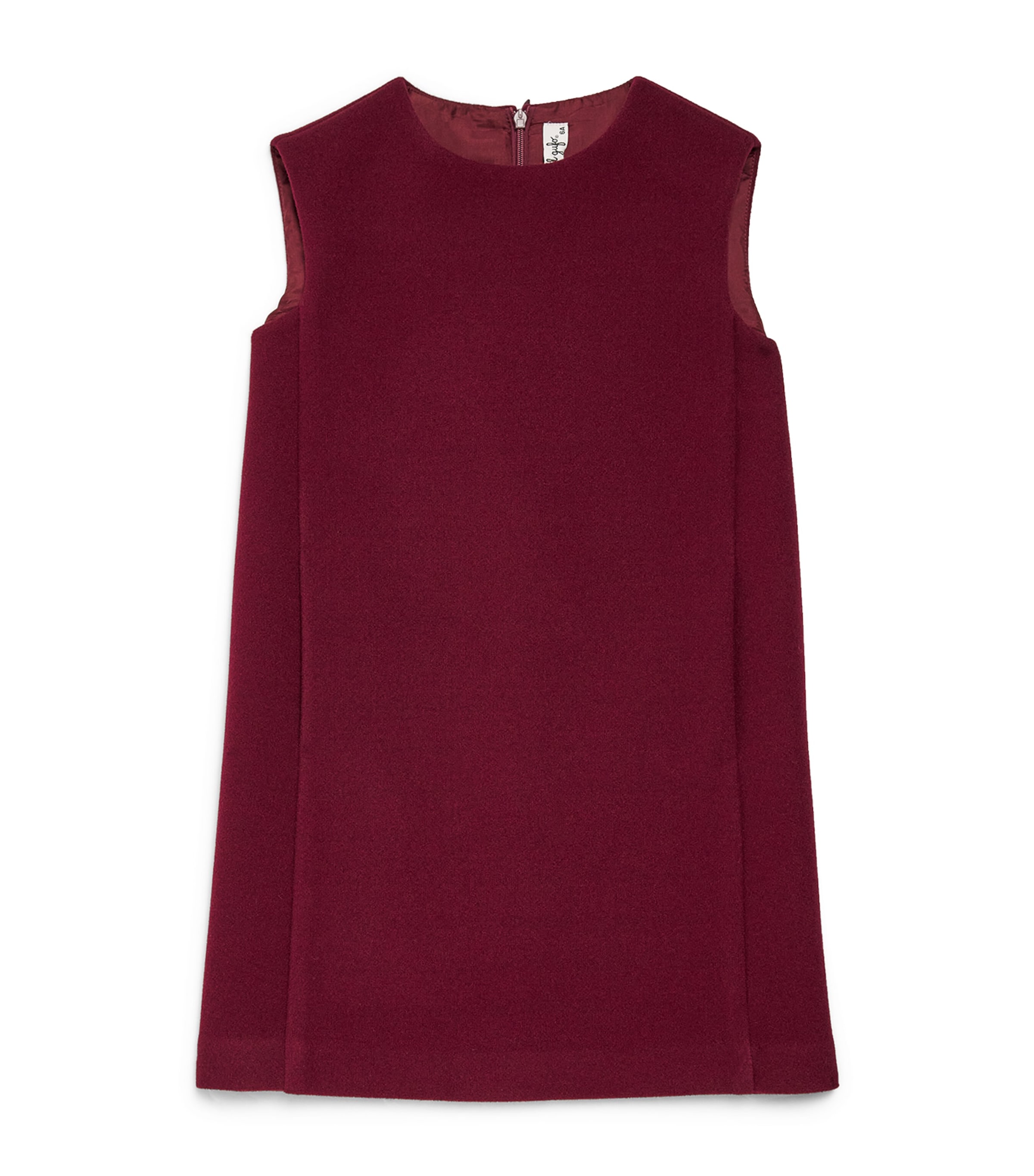 Shop Il Gufo Techno-wool A-line Dress In Burgundy