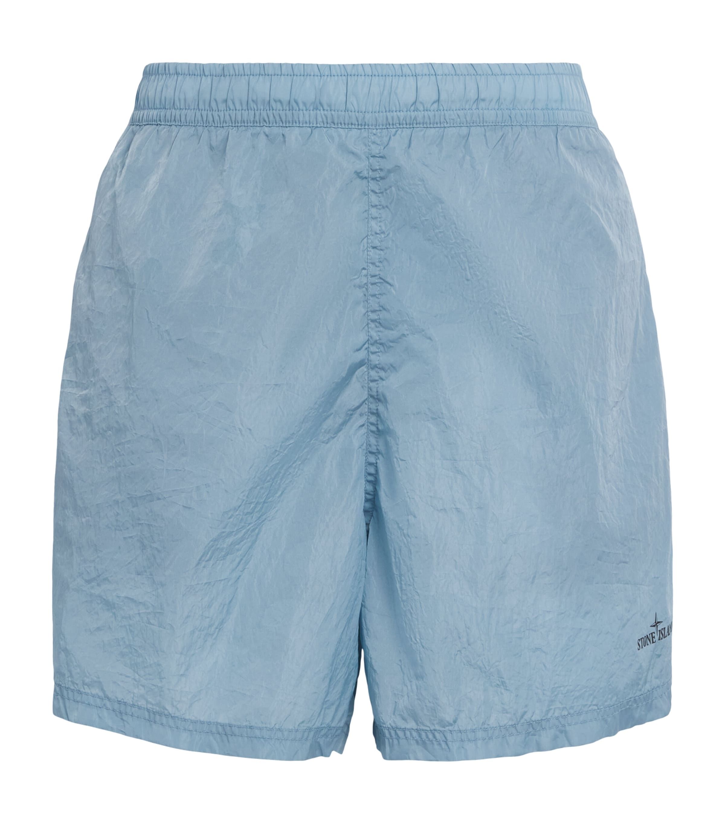 Stone Island Mens Water-Reactive Faded Camo Shorts Image 1