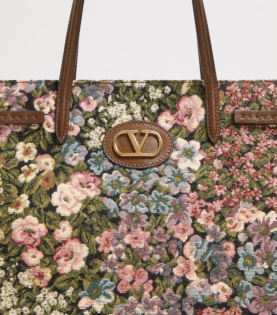 Medium Floral Antibes Tote Bag R9H Image 8