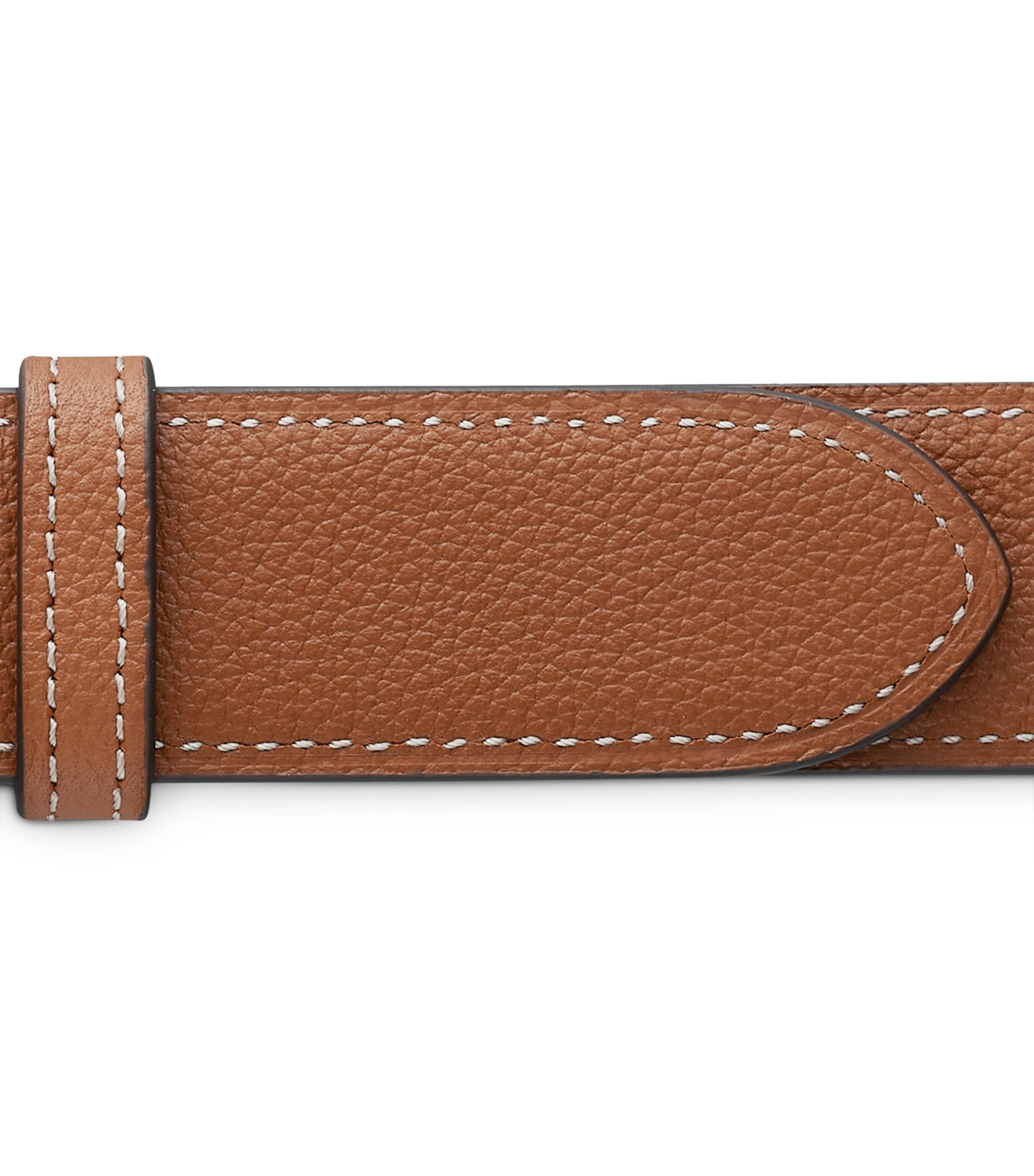 Leather Reversible C Belt BLACK Image 7