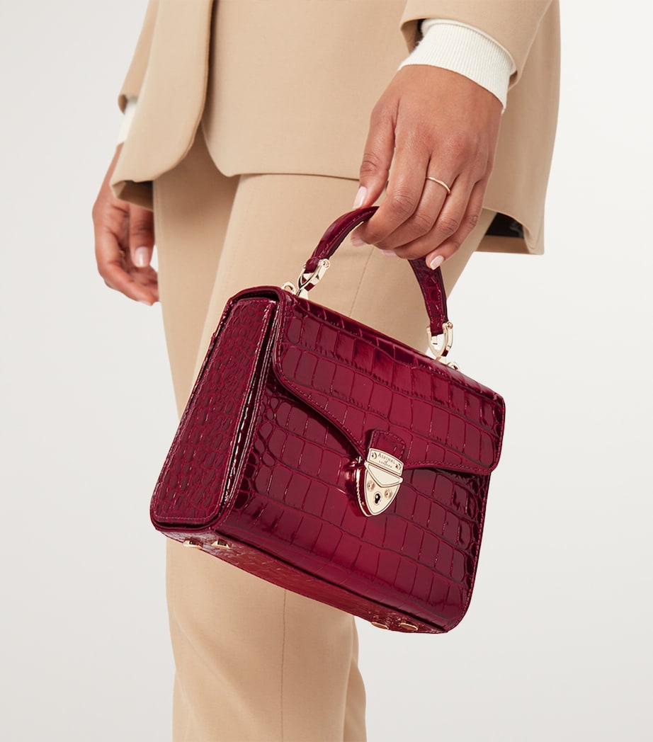 Midi Mayfair Top-Handle Bag CHERRY OMBRE Image 6