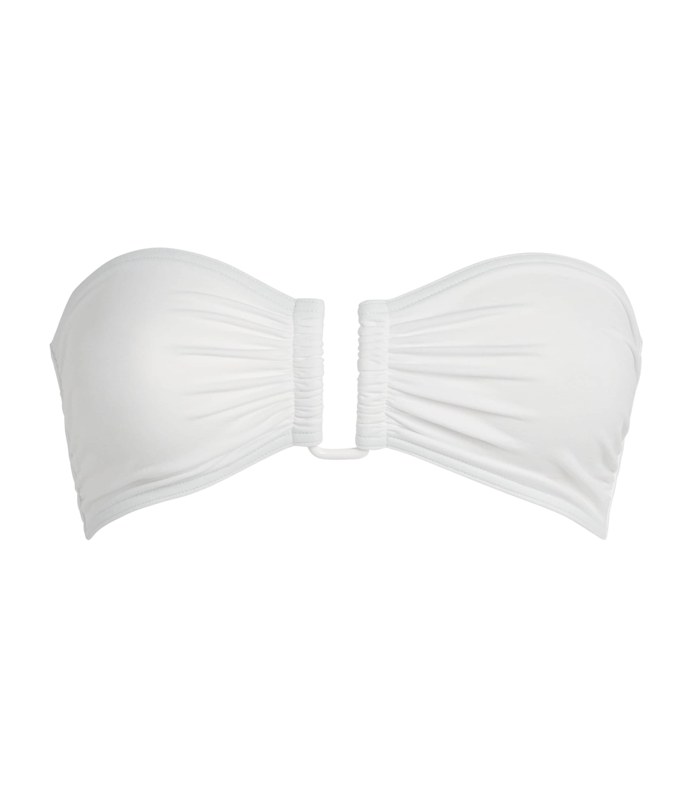 Eres Womens Show Bandeau Bikini Top Blanc Image 1