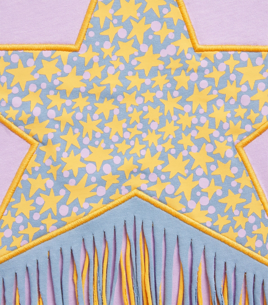 Stella McCartney Kids Fringed Star T-Shirt (2-14+ Years) Image 3