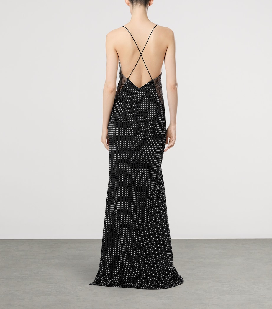 TOM FORD Womens Silk Lace Maxi Dress Nwa Image 3