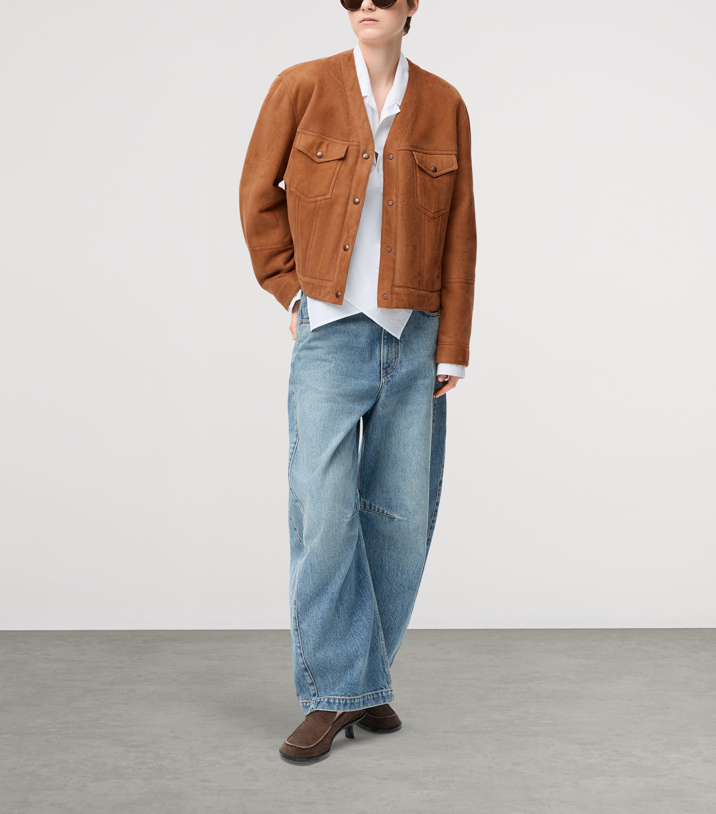 Lambskin Shearling-Lined Jacket TOFFEE Image 2