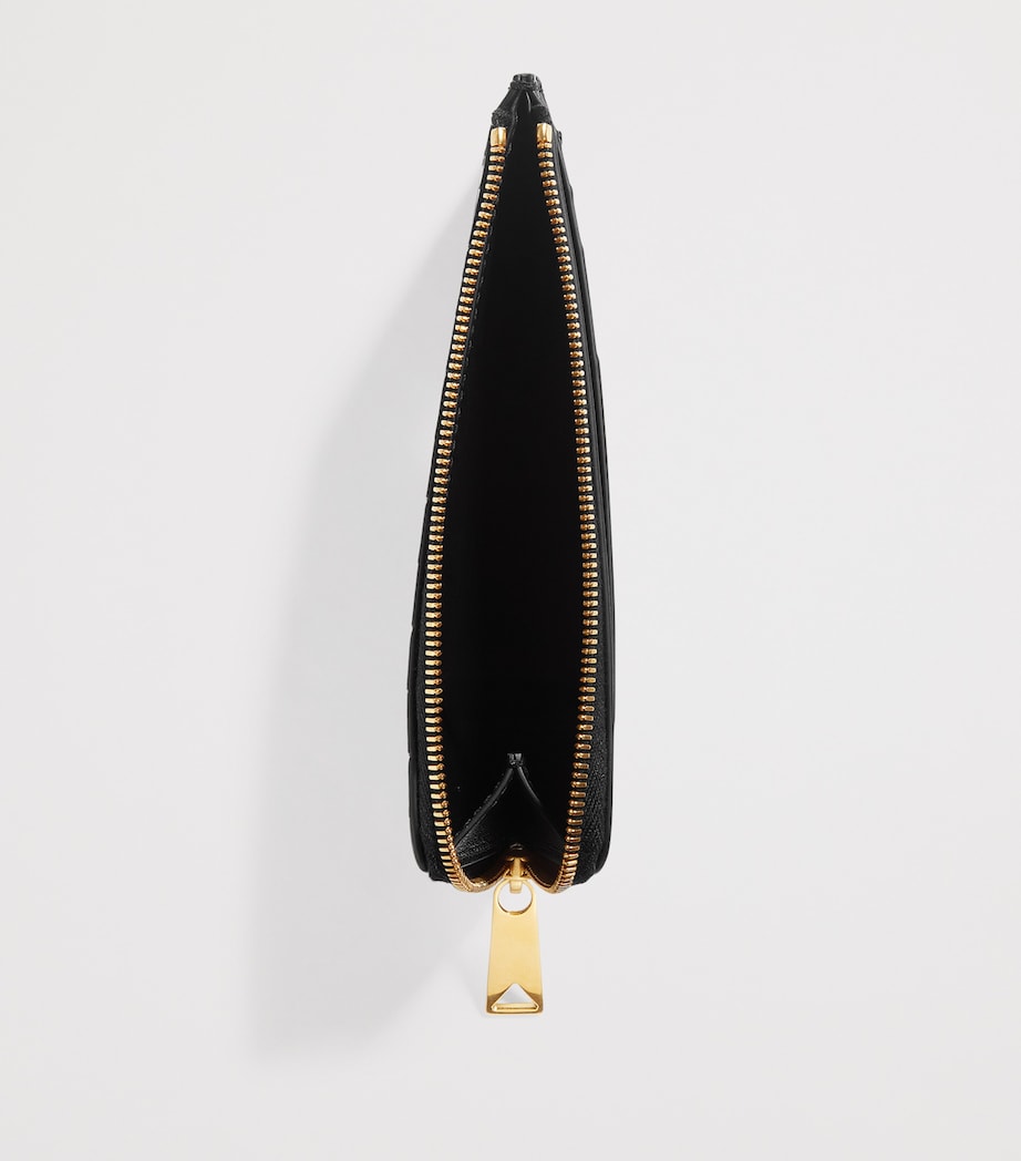 Bottega Veneta Leather Intrecciato L-Zip Card Holder Image 3