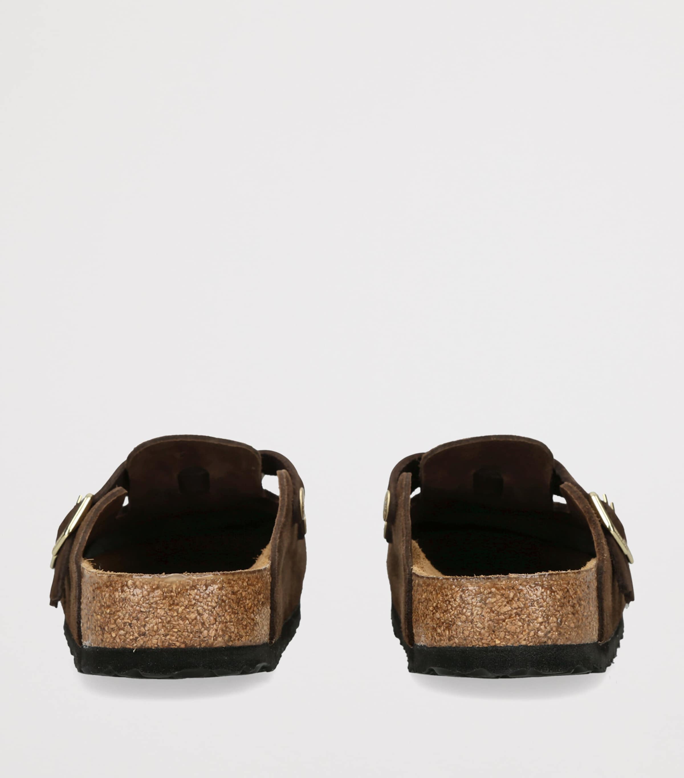 Birkenstock Suede Blair Clogs (Regular Fit) Dark Brown Image 4