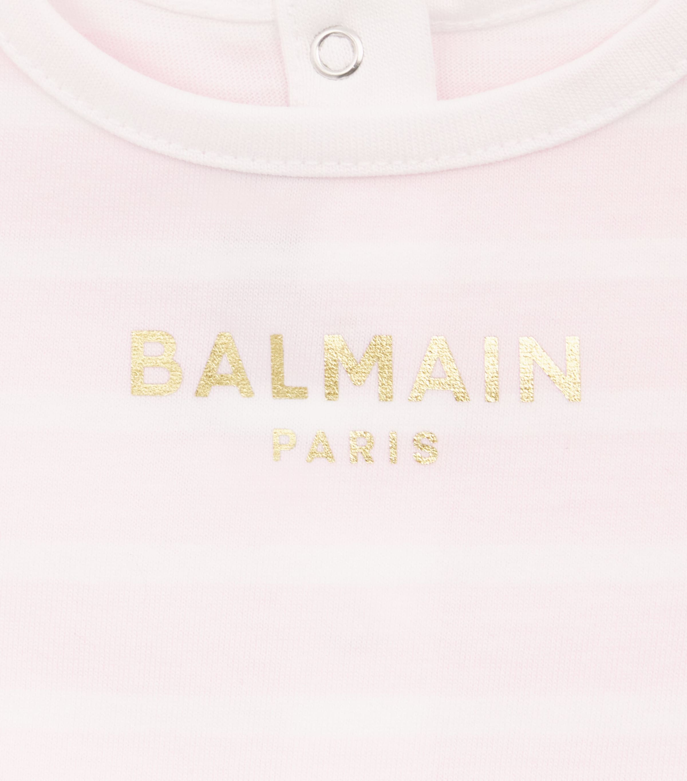 Cotton Stripe Dress and Bloomers (6-36 Months) 51EBC ROSA/BIANCO Image 4