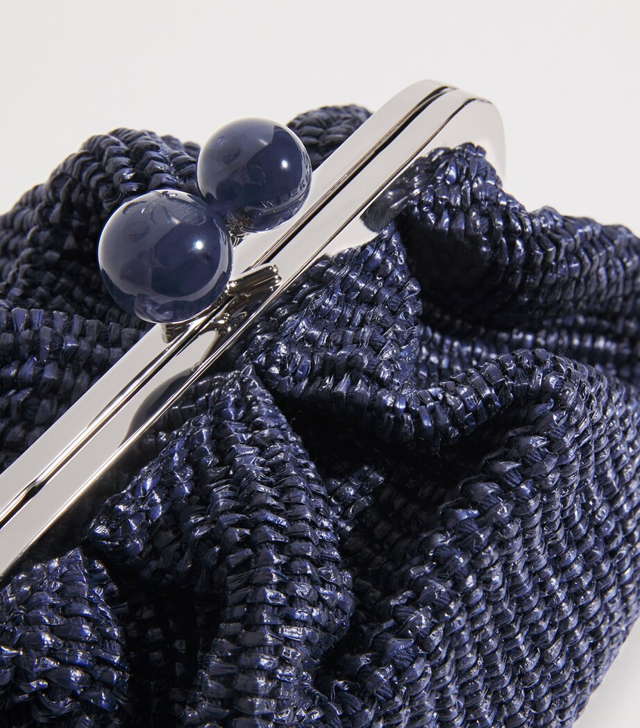 Small Raffia-Effect Pasticcino Bag ULTRAMARINE Image 6